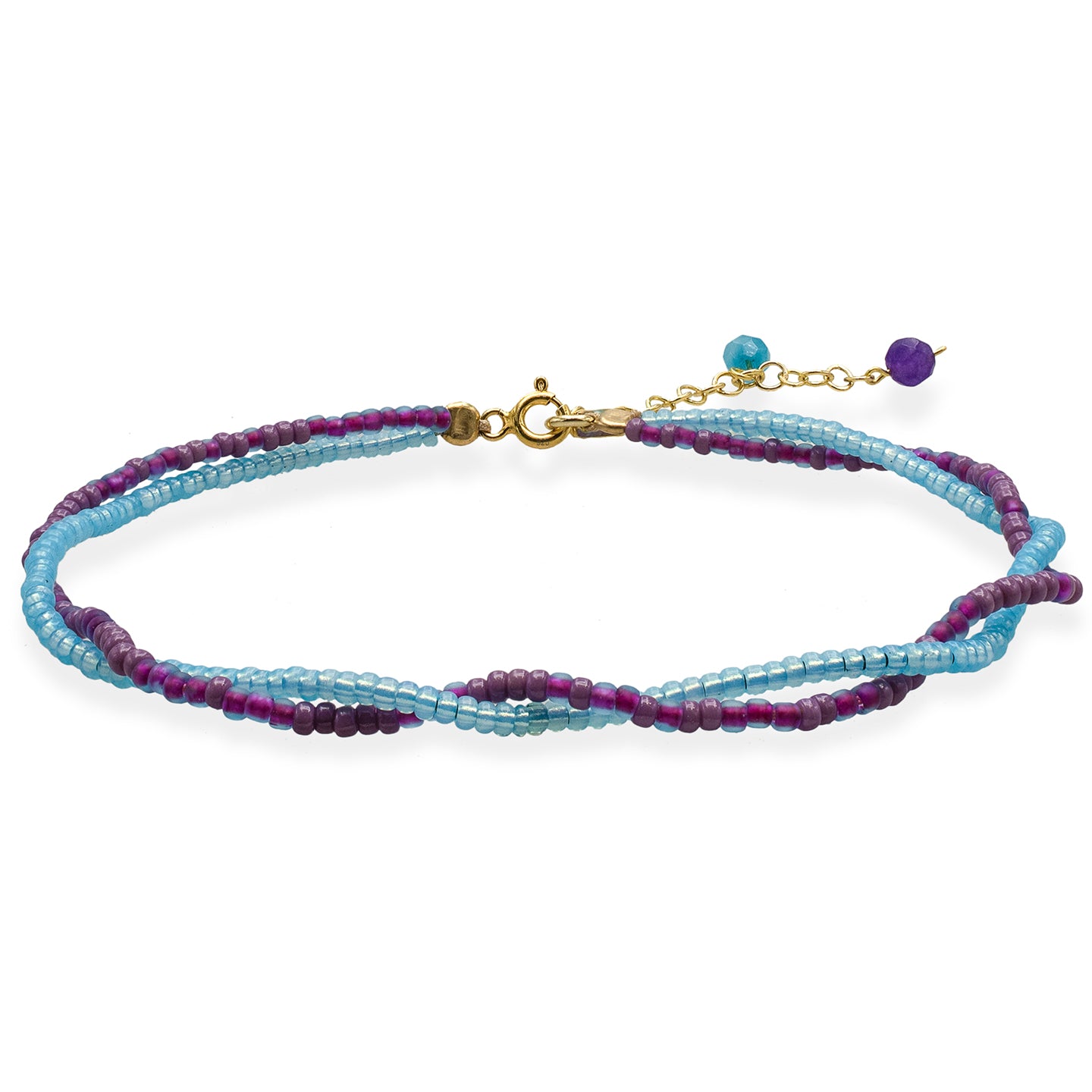 Bratara de picior argint Perfect Strangers - placata aur galben 18K