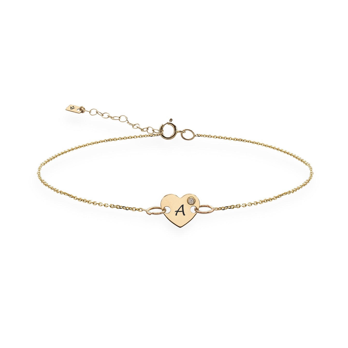 Bratara aur inima cu diamant Diamond Heart