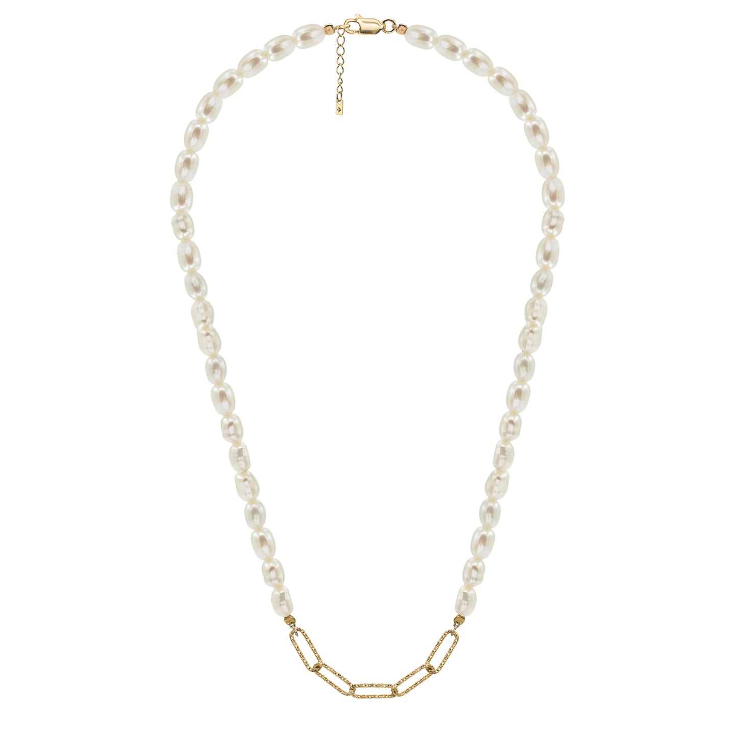 Set argint, colier perle si bratara Creative Mind - placat aur galben 18K