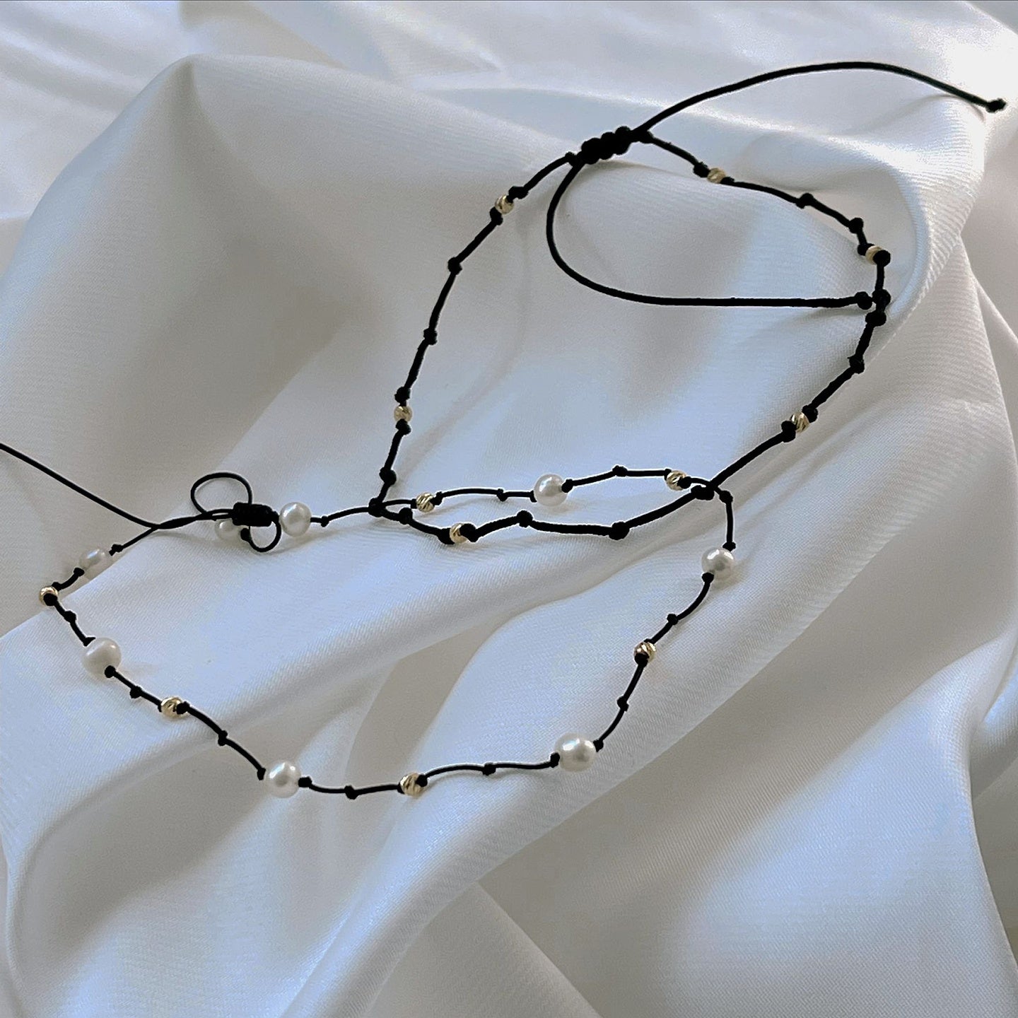 Bratara de picior aur Gold & Pearls