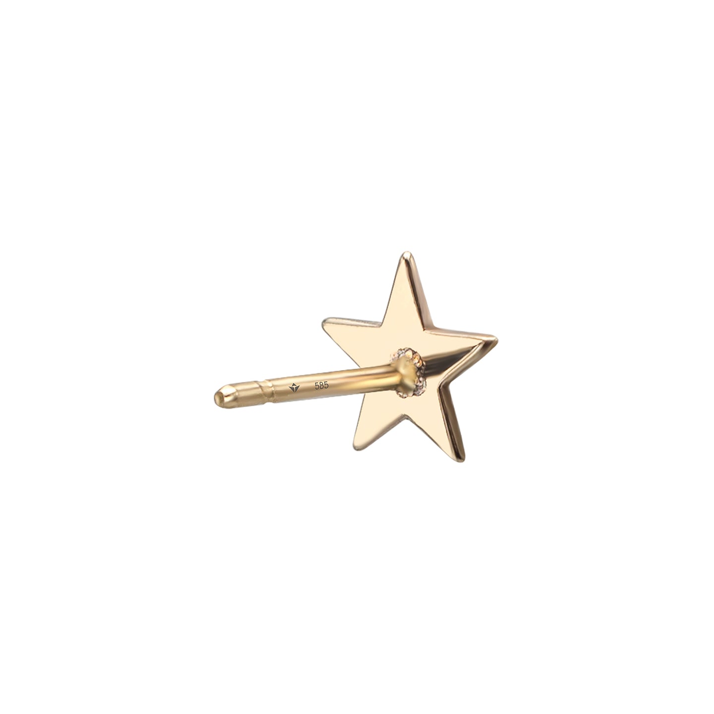 Cercei aur cu stea Golden Star