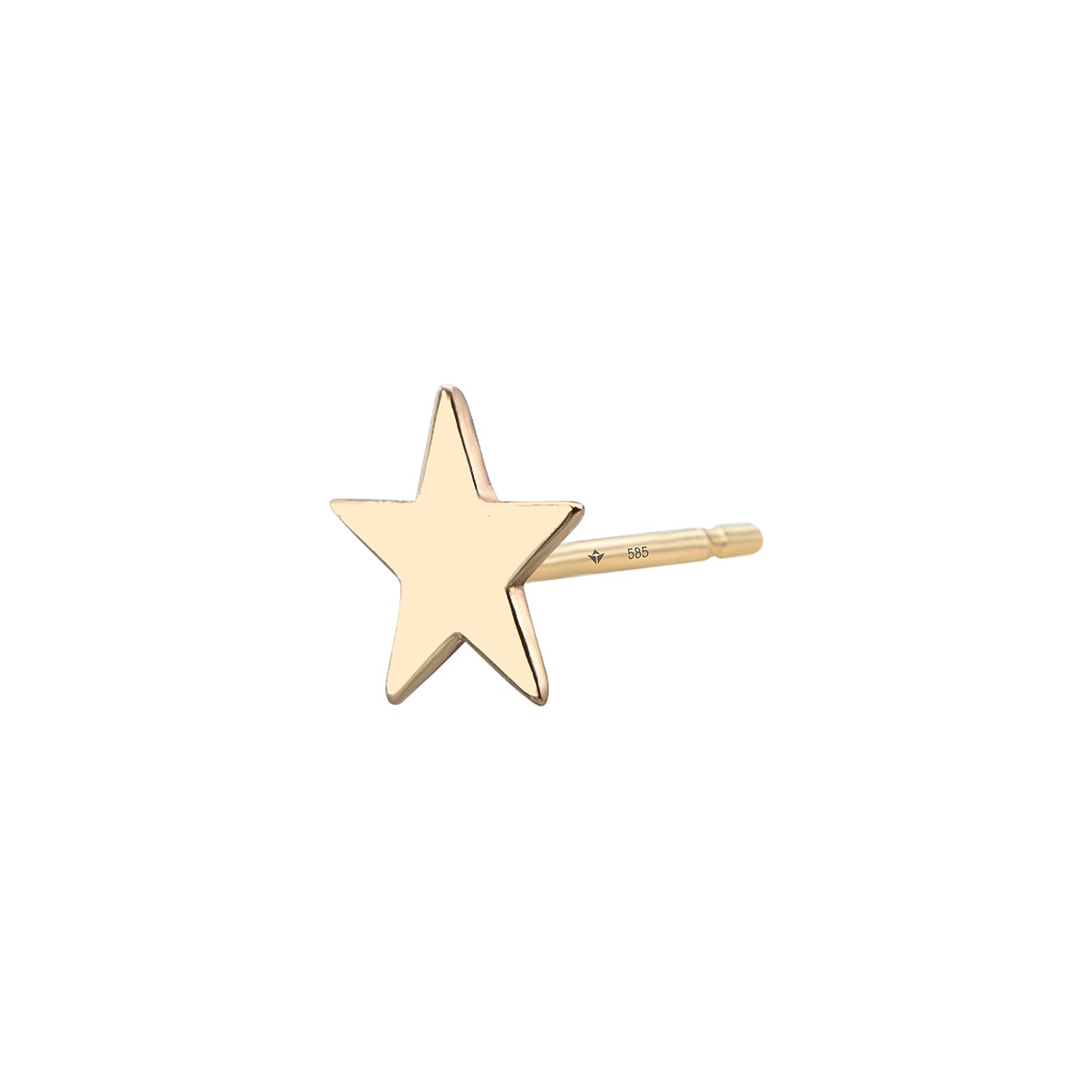 Cercei aur cu stea Golden Star