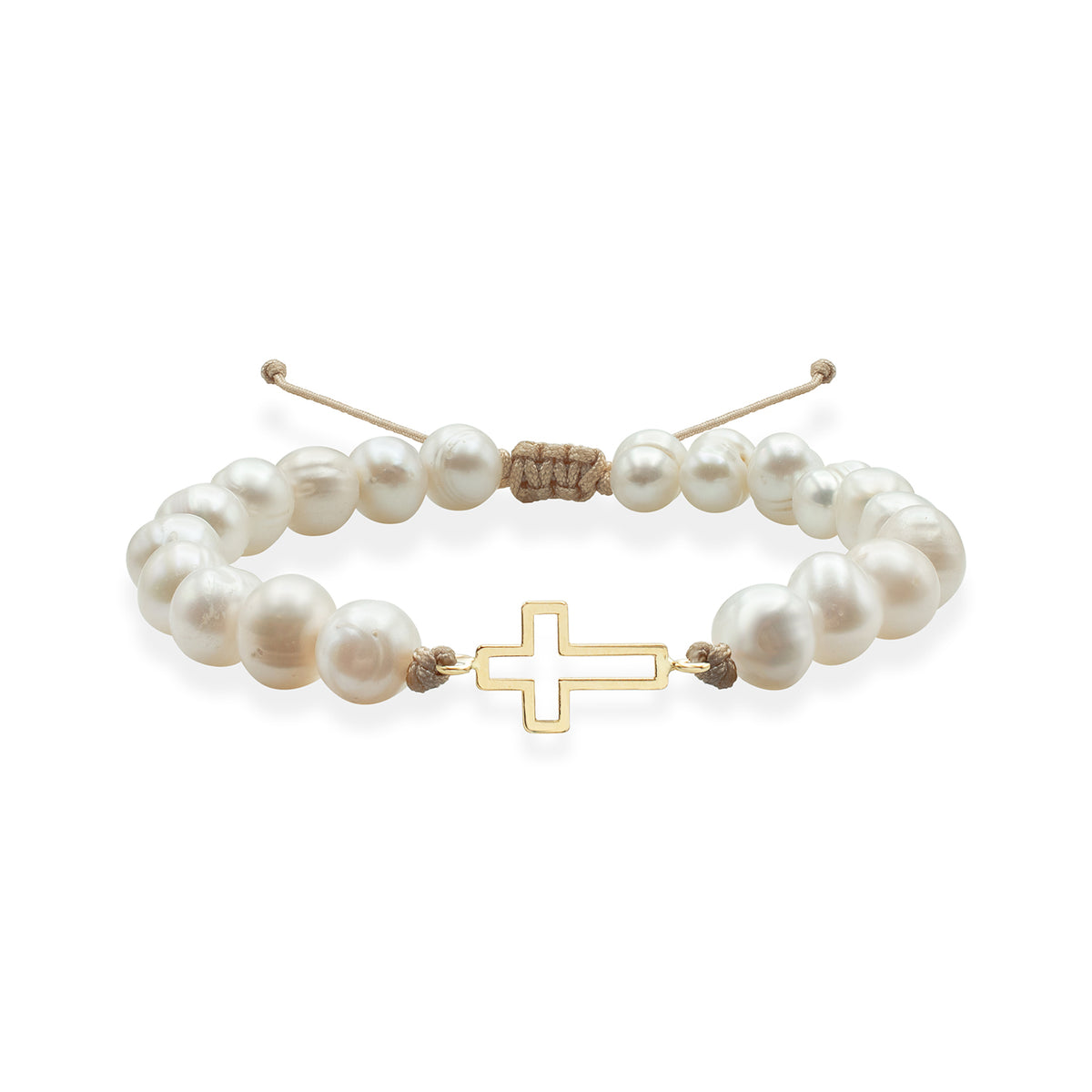 Bratara Aur 14K Premium dama - perle de cultura si cruce