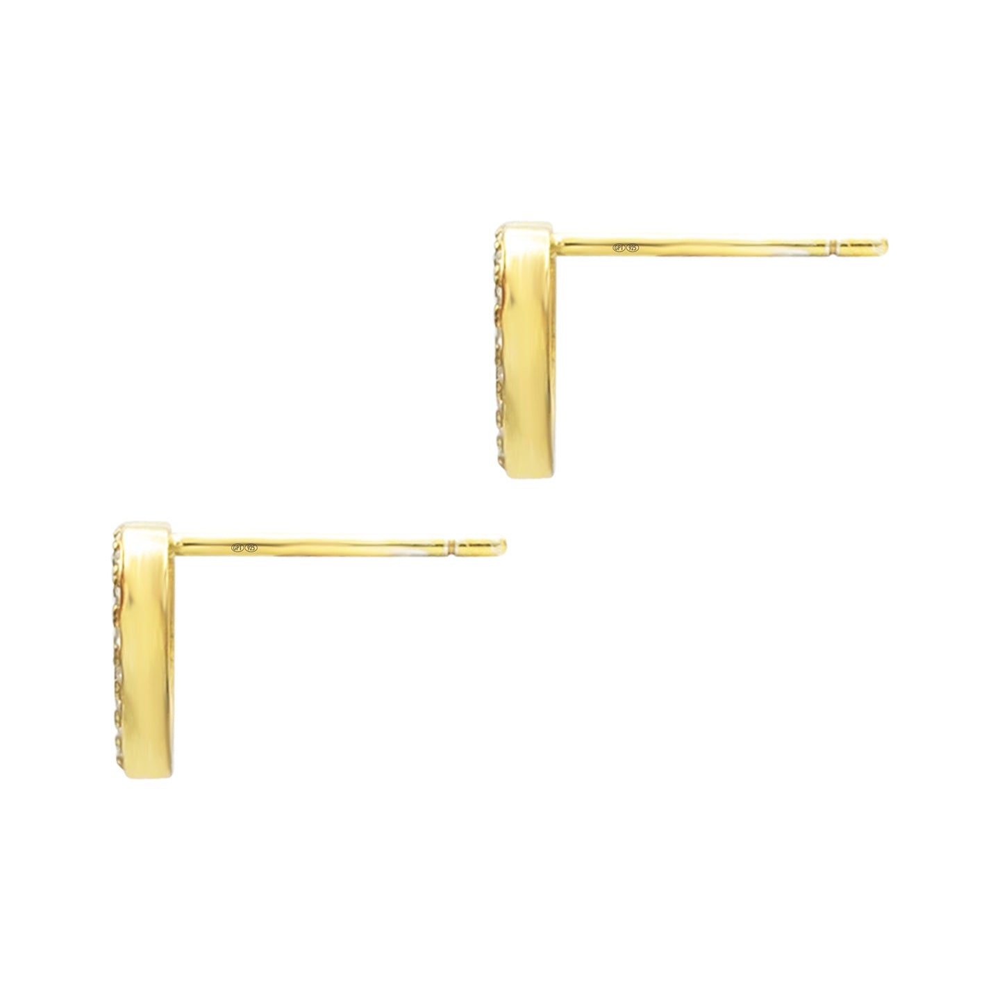 Cercei Argint 925 Premium dama - contur inima cu zirconii
