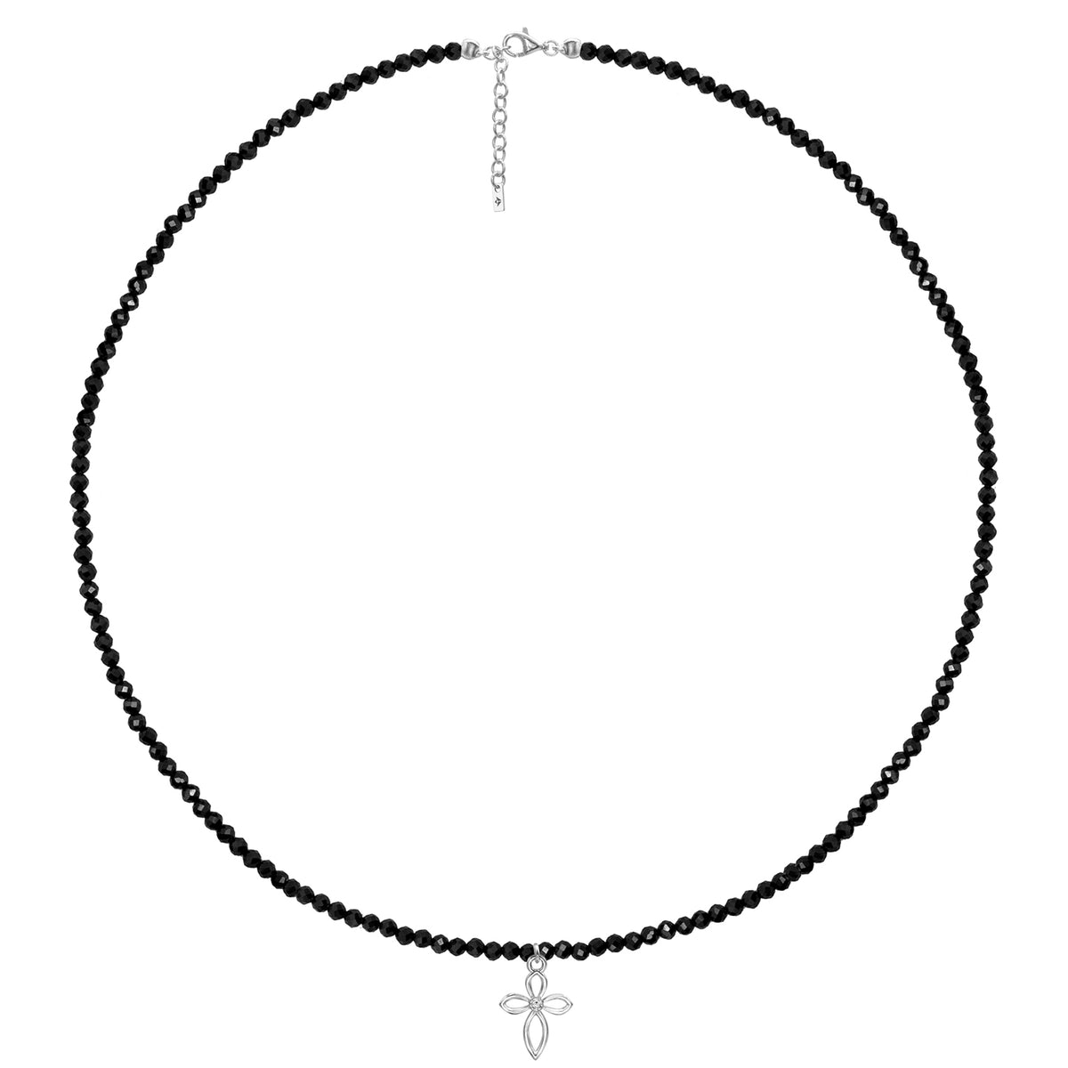 Colier spinel si cruce argint Celestial Cross