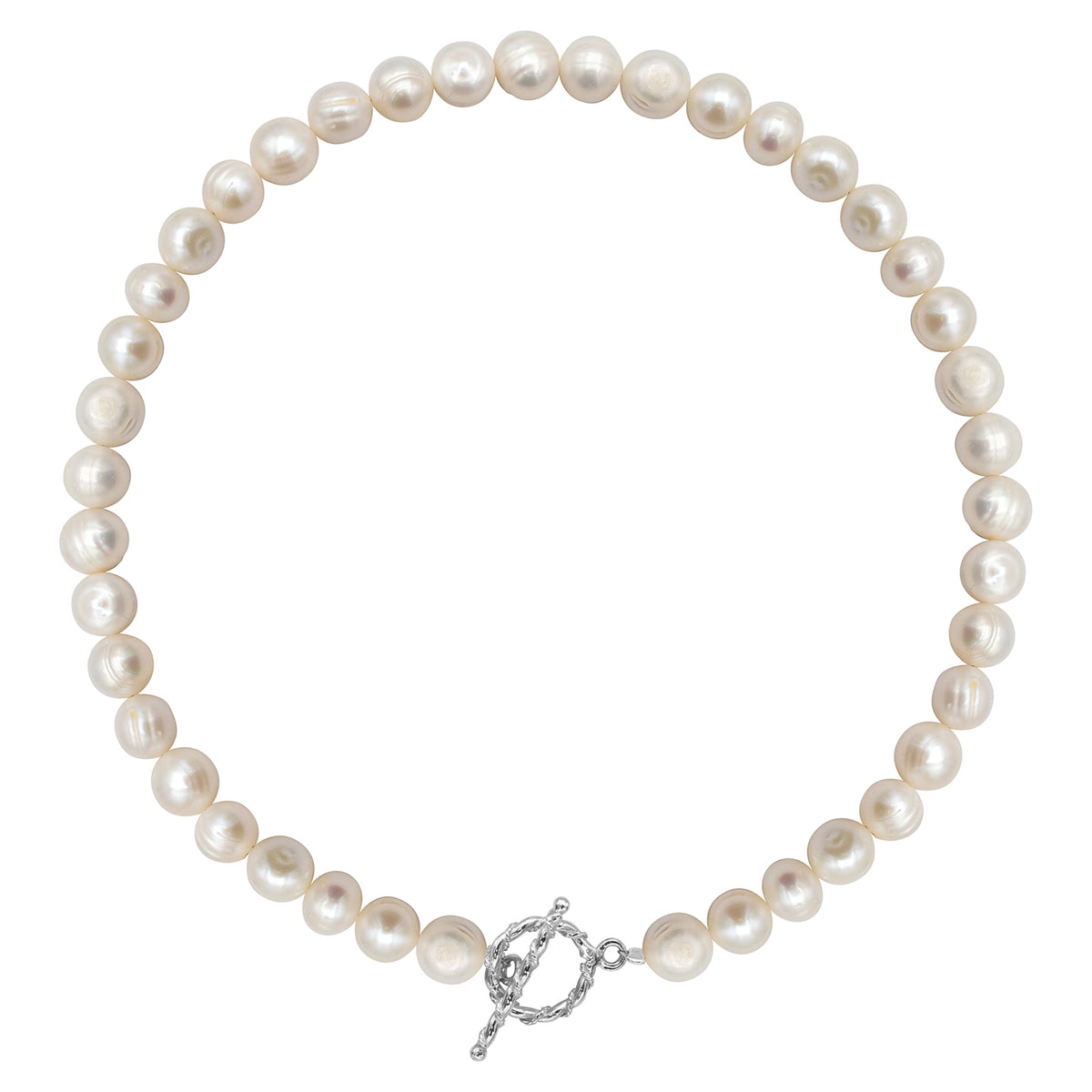Colier perle de cultura argint, Trendy Pearls