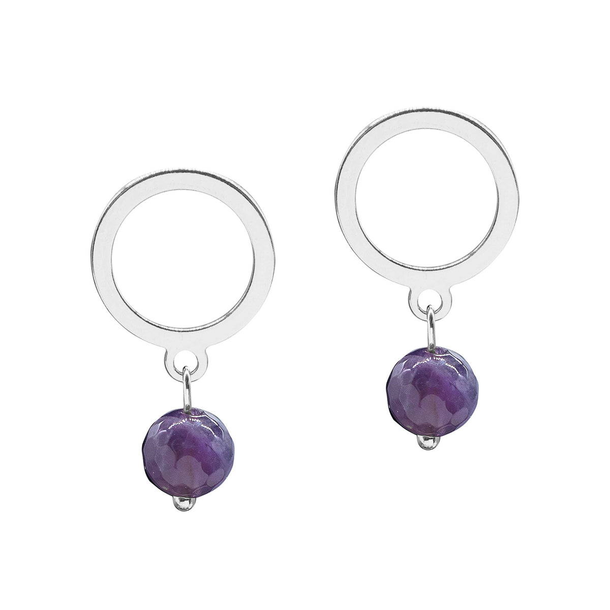 Cercei cerc Amethyst Glow