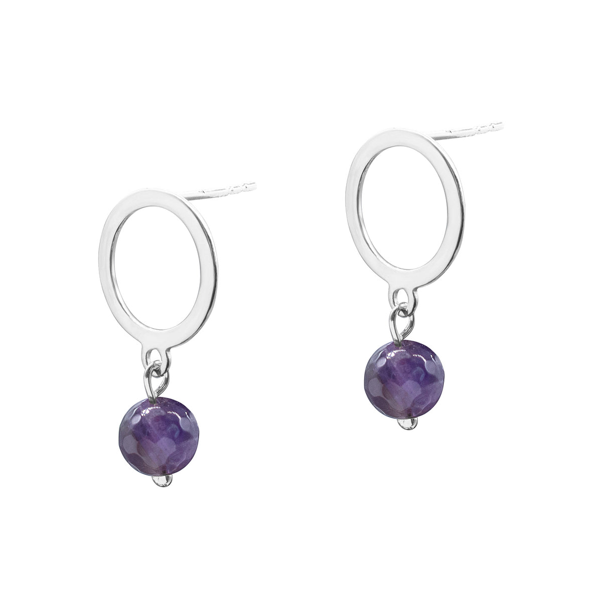 Cercei cerc Amethyst Glow