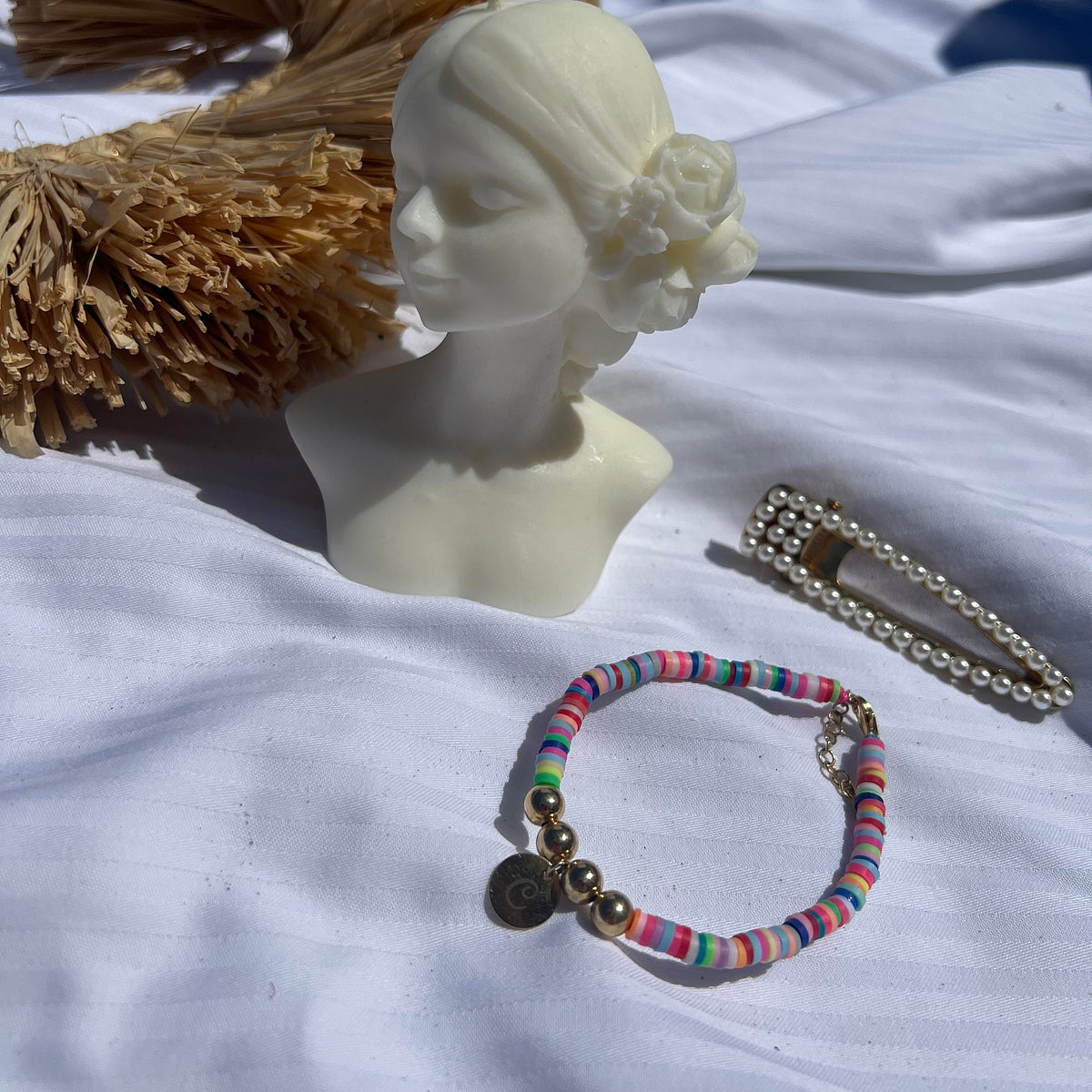 Bratara argint Rainbow Kiss - placata aur galben 18K
