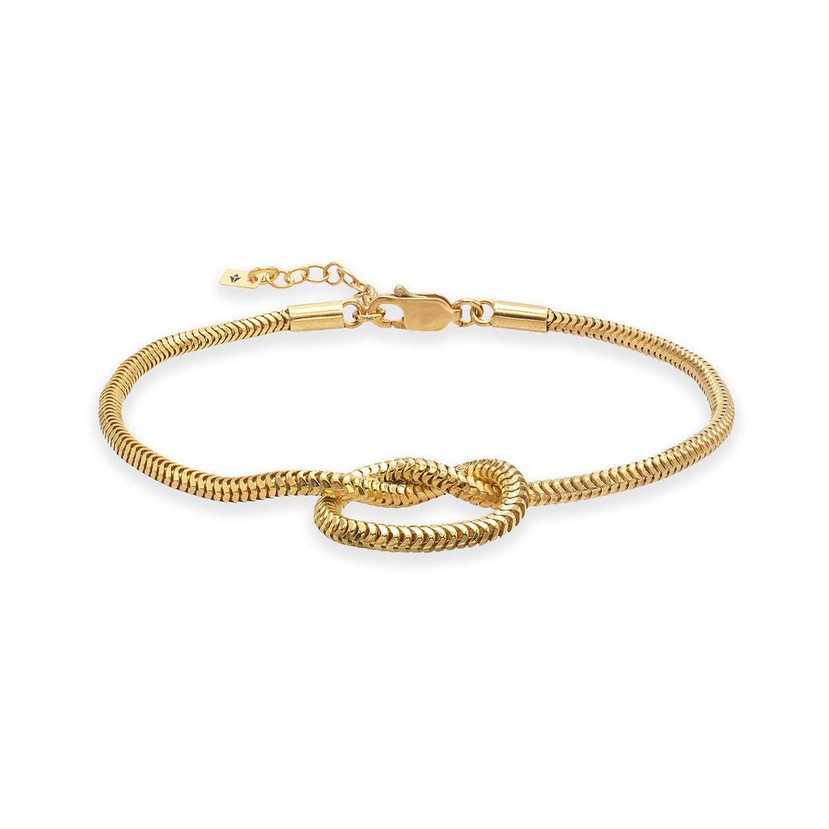 Bratara argint Strange Connection - placata aur galben 18K