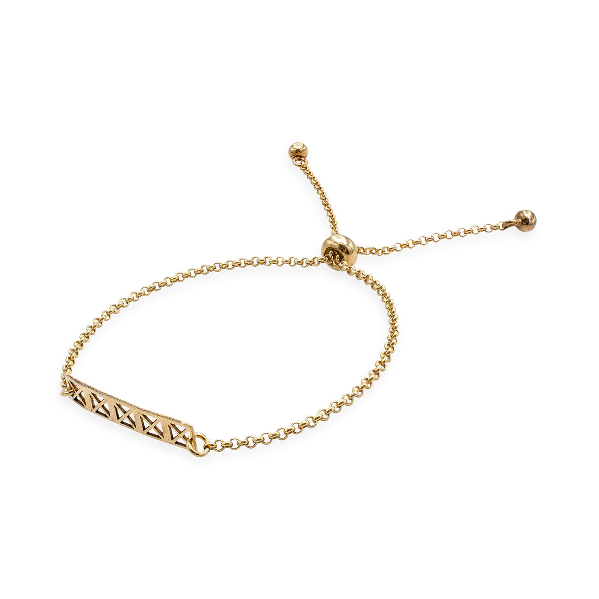 Bratara argint X Factor - placata aur galben 18K