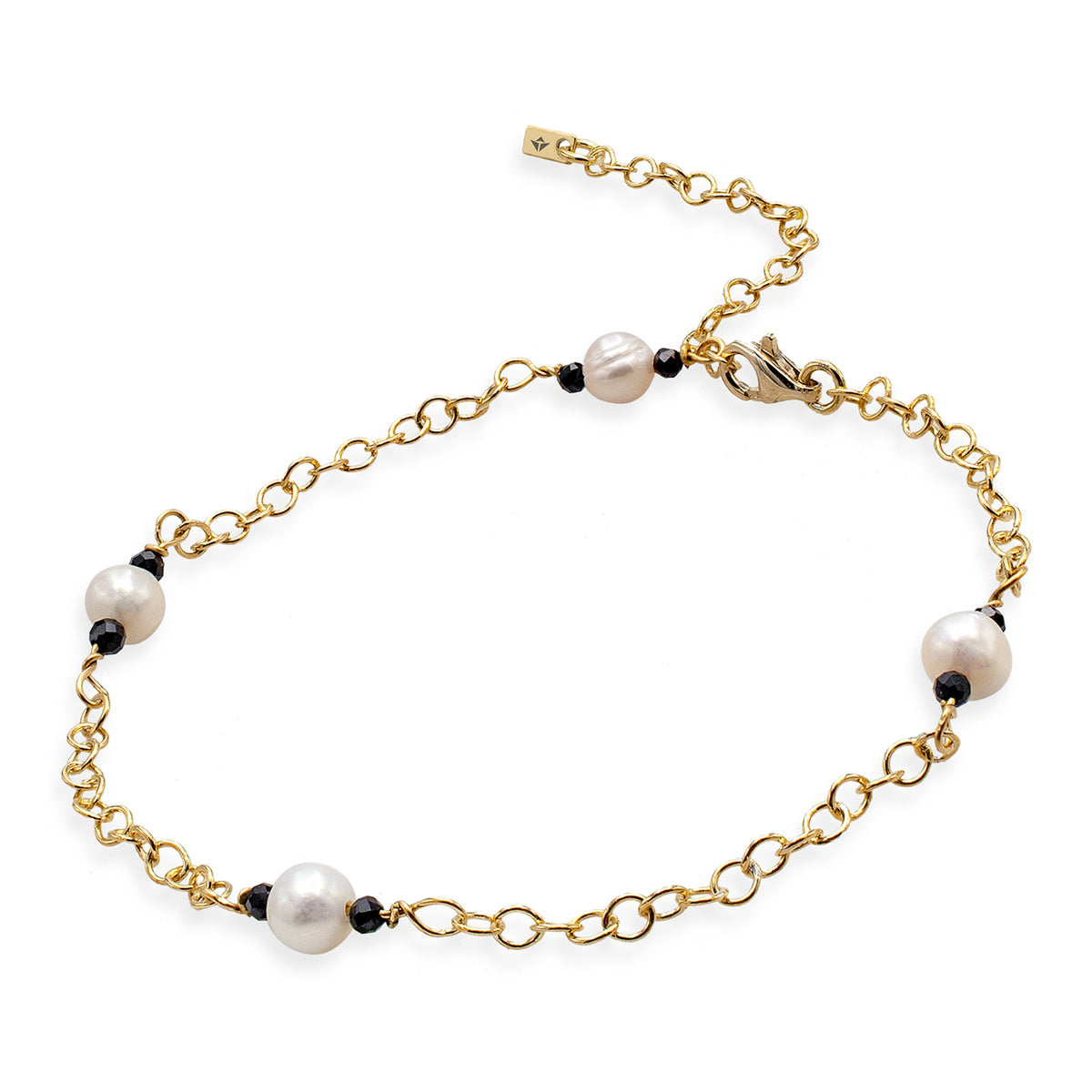 Bratara de picior argint Simply Elegant - placata aur galben 18K