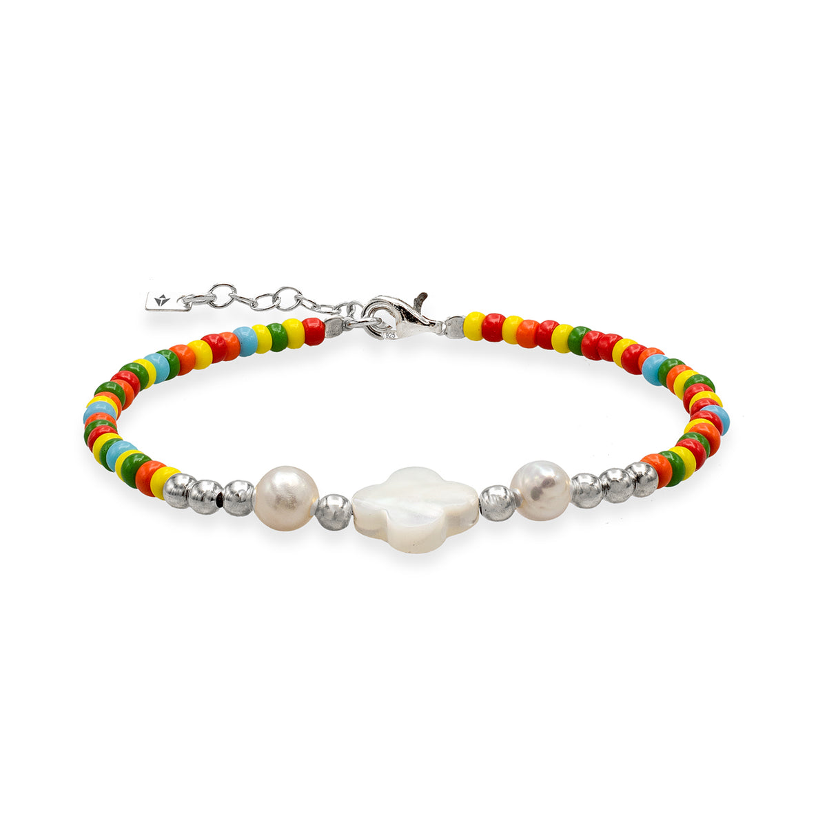 Bratara perle argint Mixed Candy – LOOR Jewelry