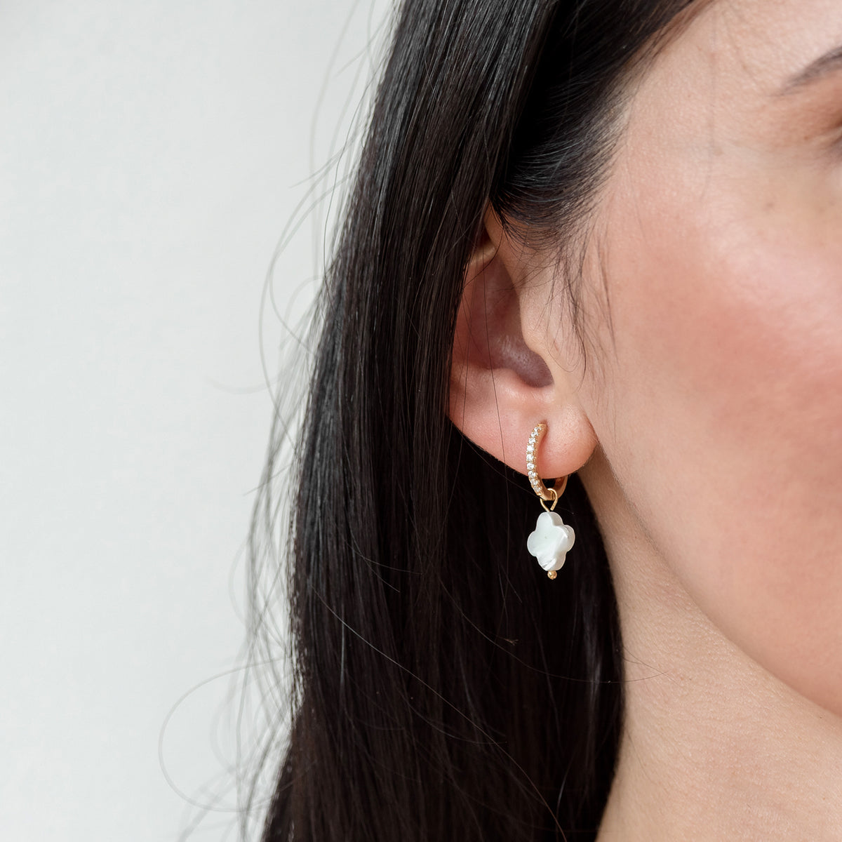 Cercei argint Smaller Acts - placati aur galben 18K
