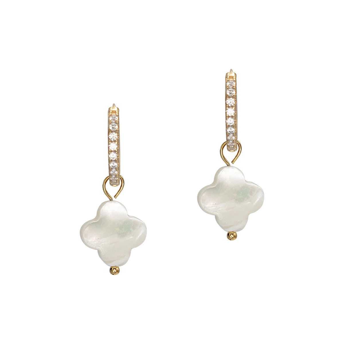 Cercei argint Smaller Acts - placati aur galben 18K
