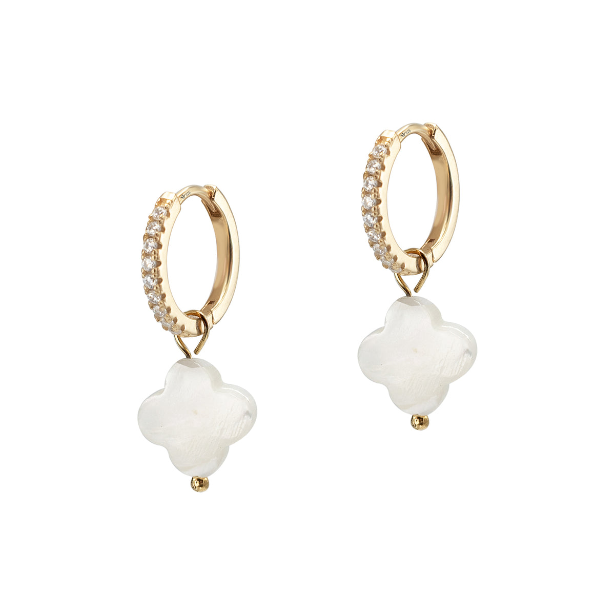 Cercei argint Smaller Acts - placati aur galben 18K