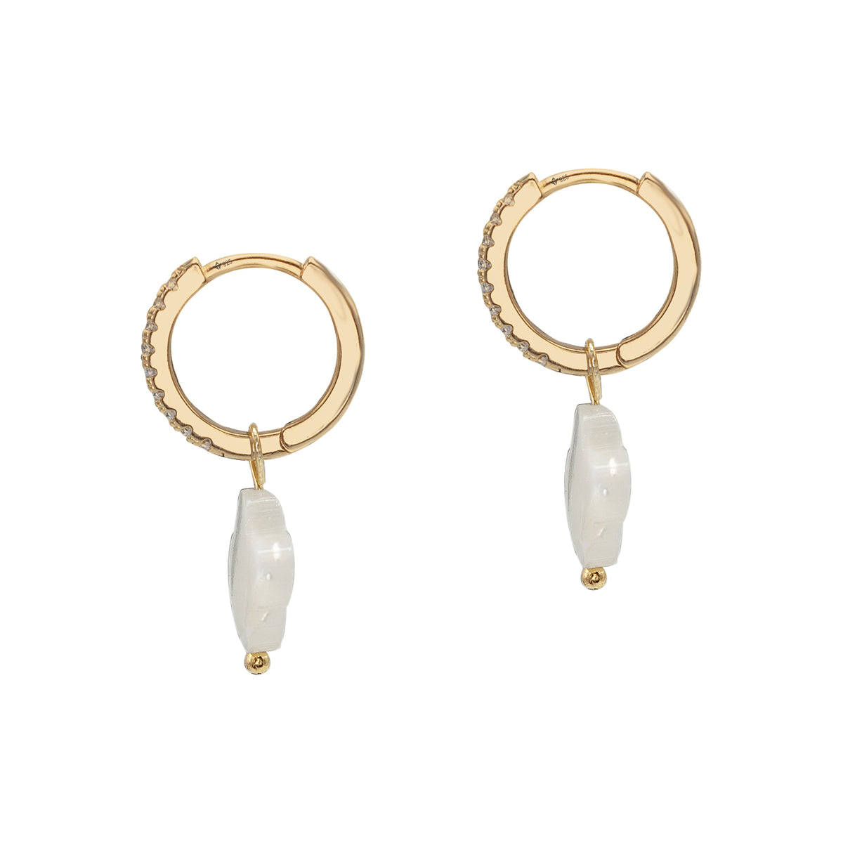 Cercei argint Smaller Acts - placati aur galben 18K
