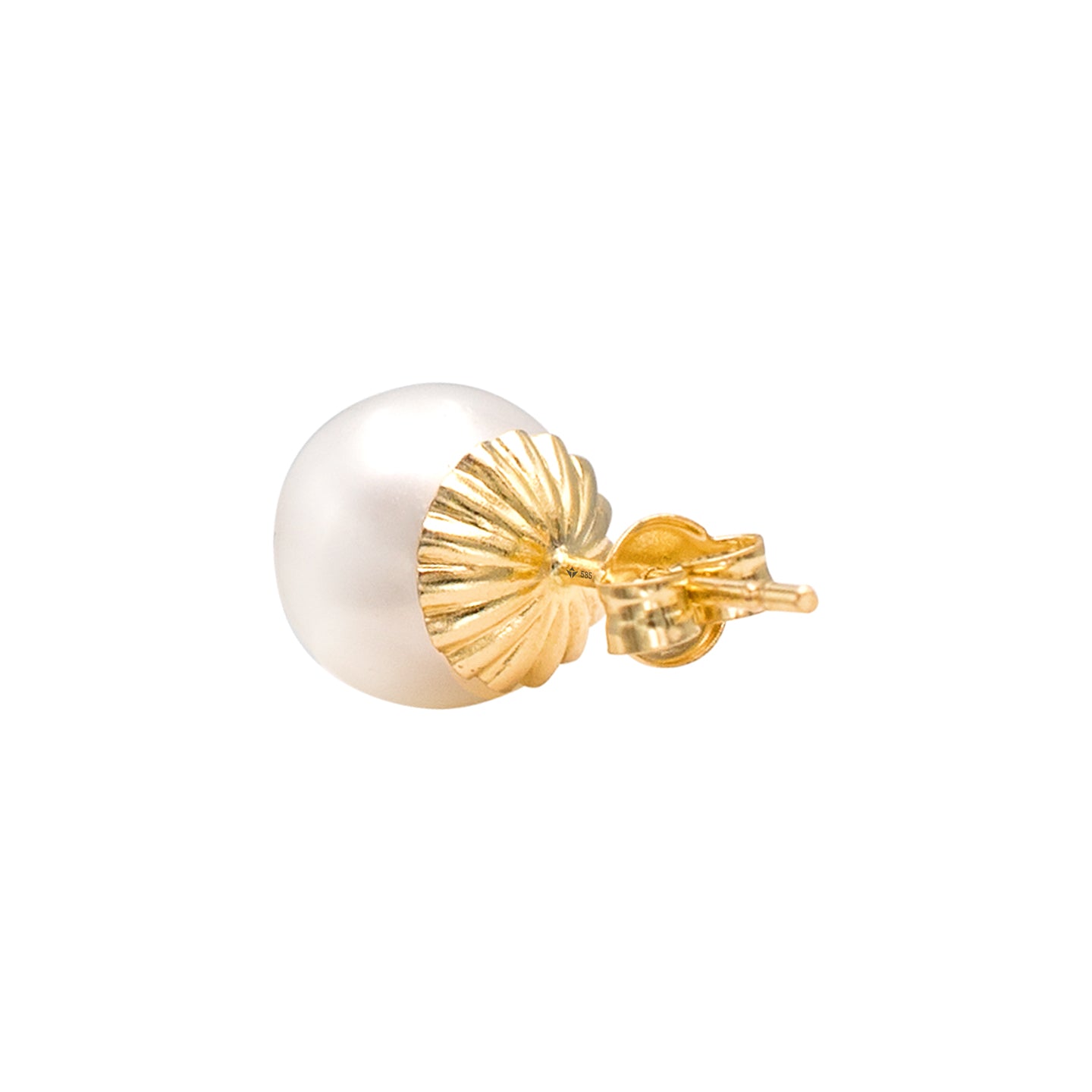 Cercei aur cu perle Pearl Flower