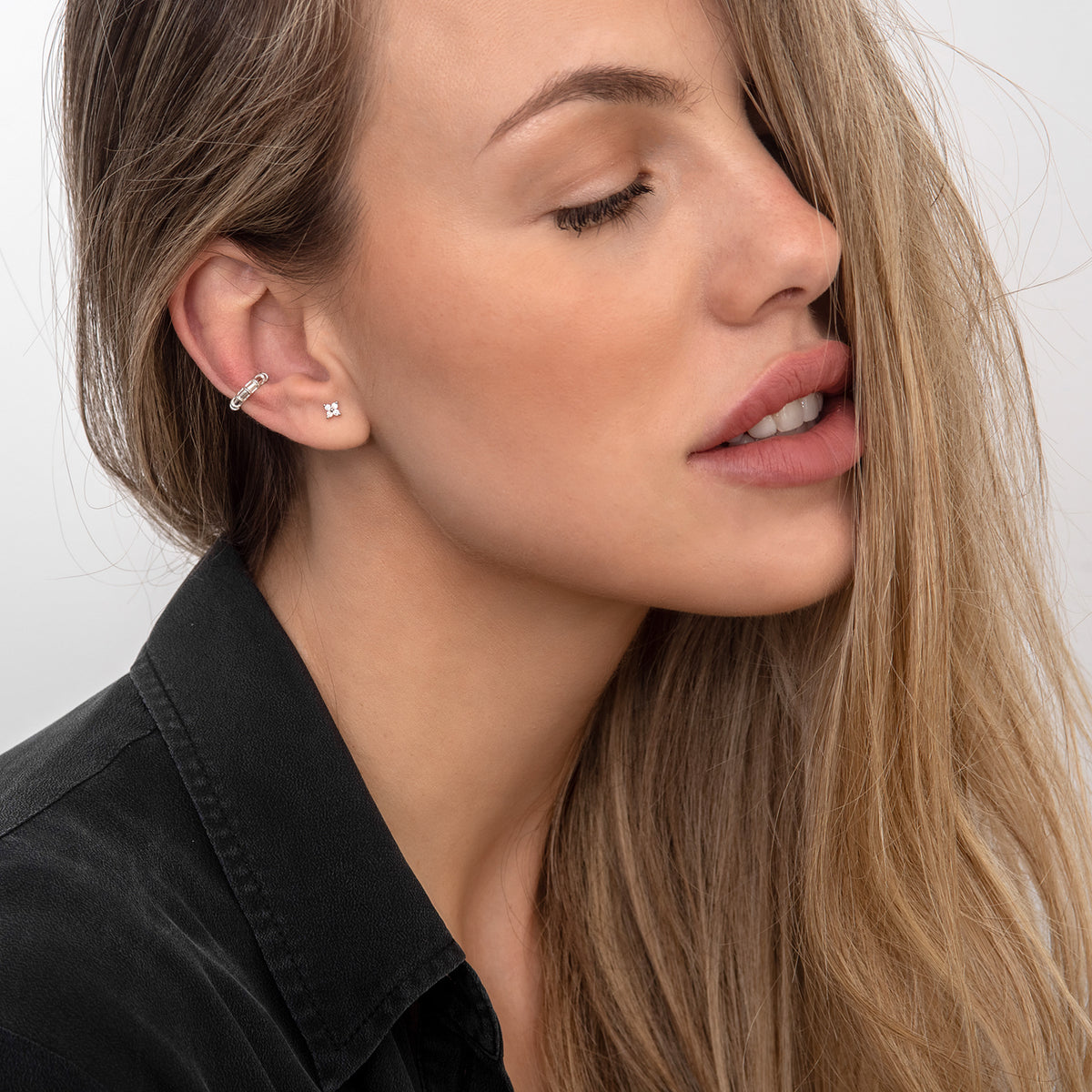 Cercel ear cuff argint To The Bone