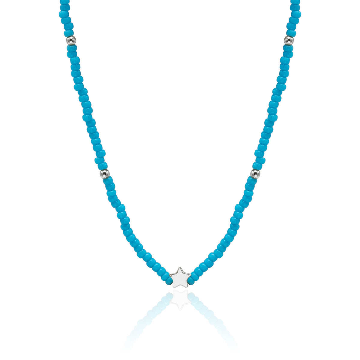 Colier argint cu stea Ocean Star