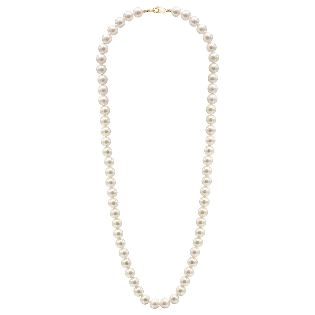 Colier barbatesc argint cu perle scoica Levi - placat aur galben 18K