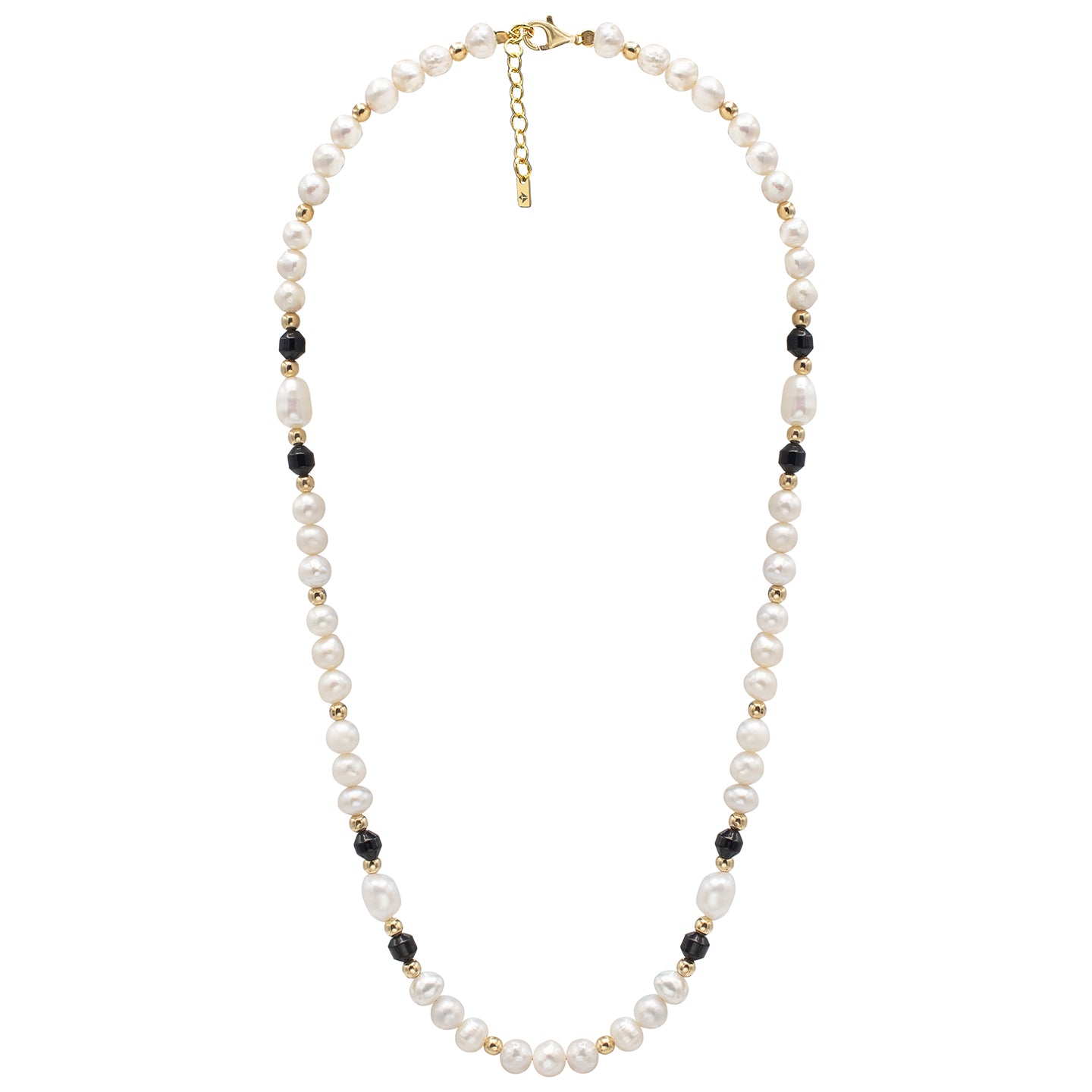 Colier perle argint Nights Out - placat aur galben 18K