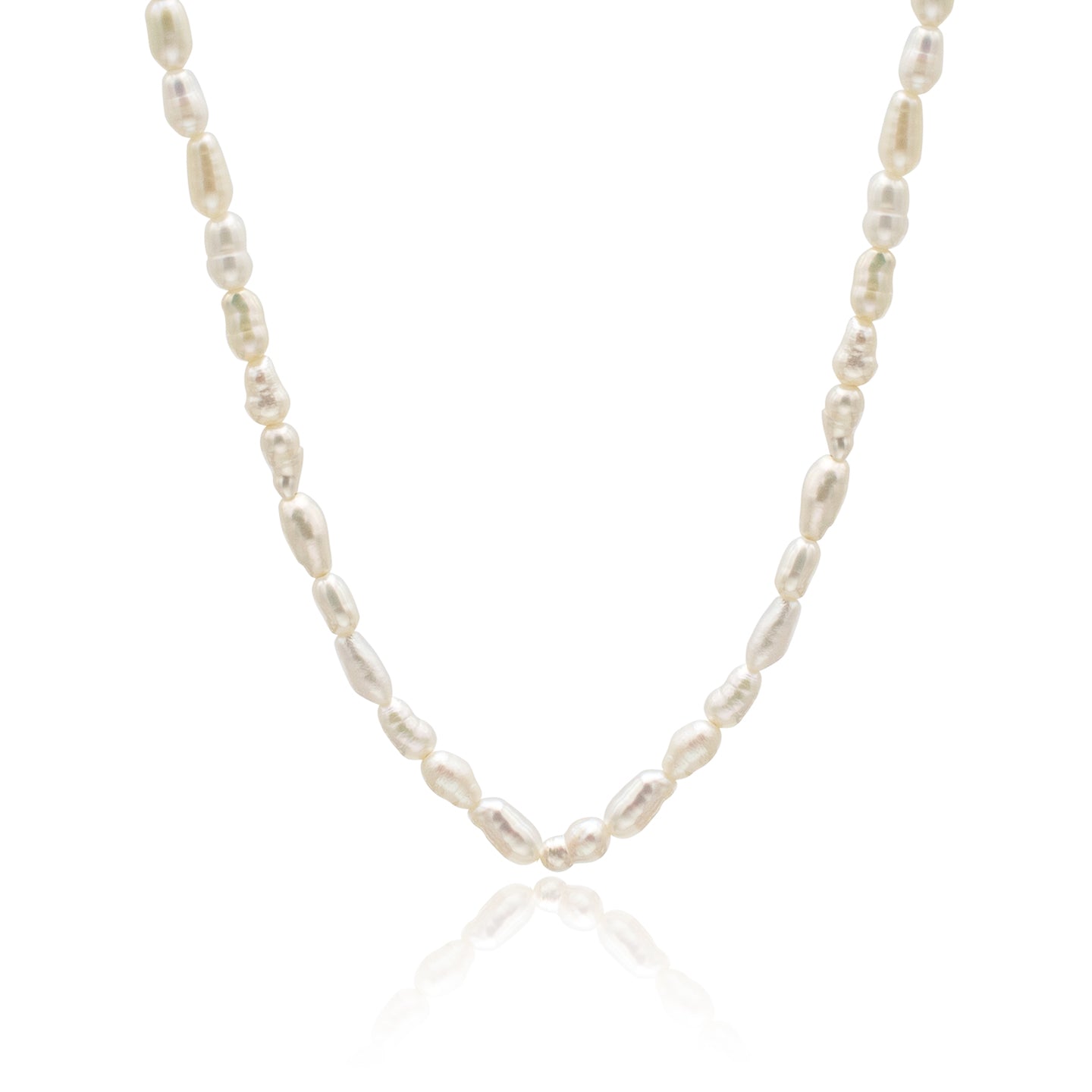 Colier perle argint Pearl Muse - placat aur galben 18K