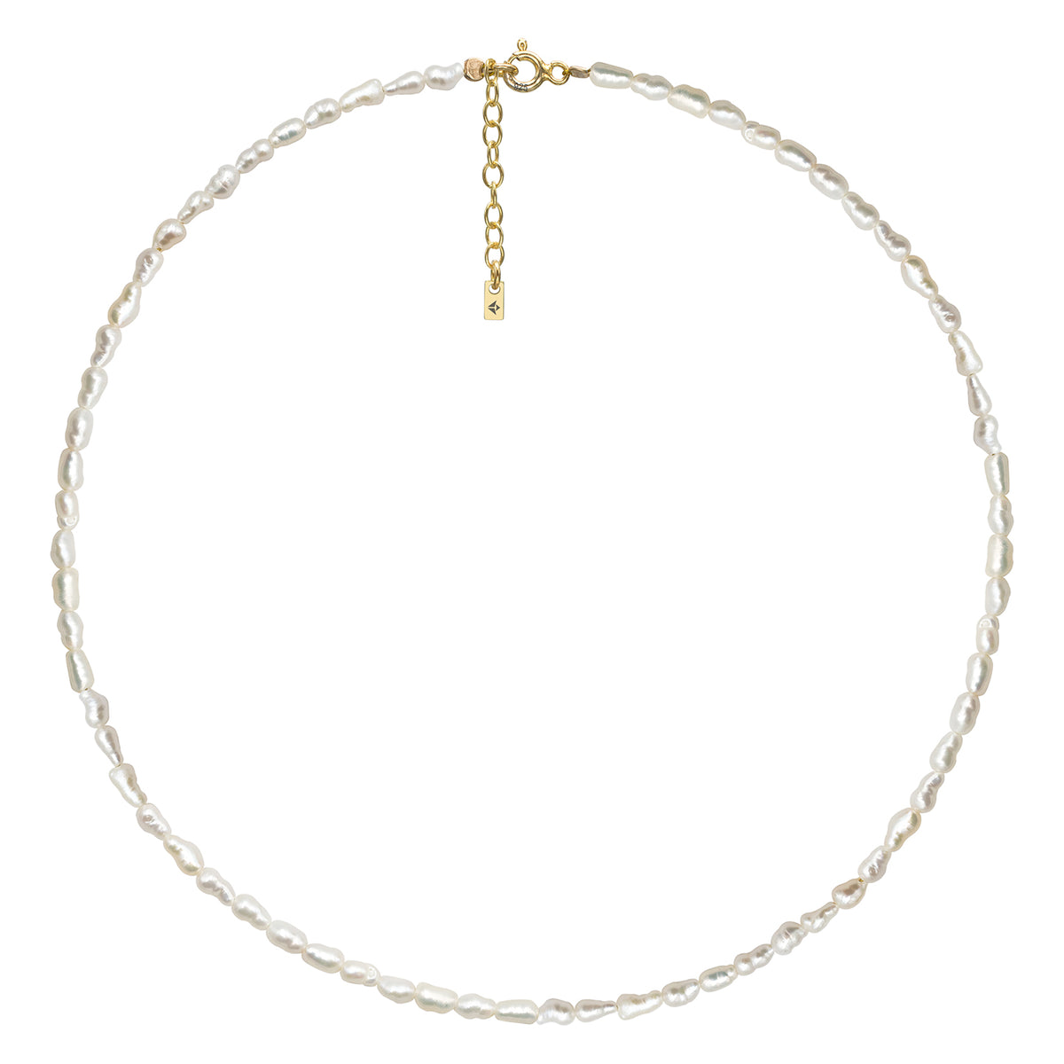 Colier perle argint Pearl Muse - placat aur galben 18K