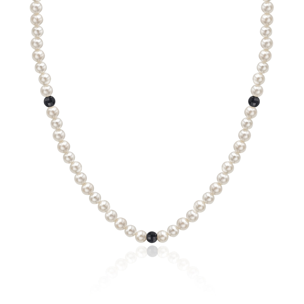 Colier perle scoica argint Anyone But You - placat aur galben 18K