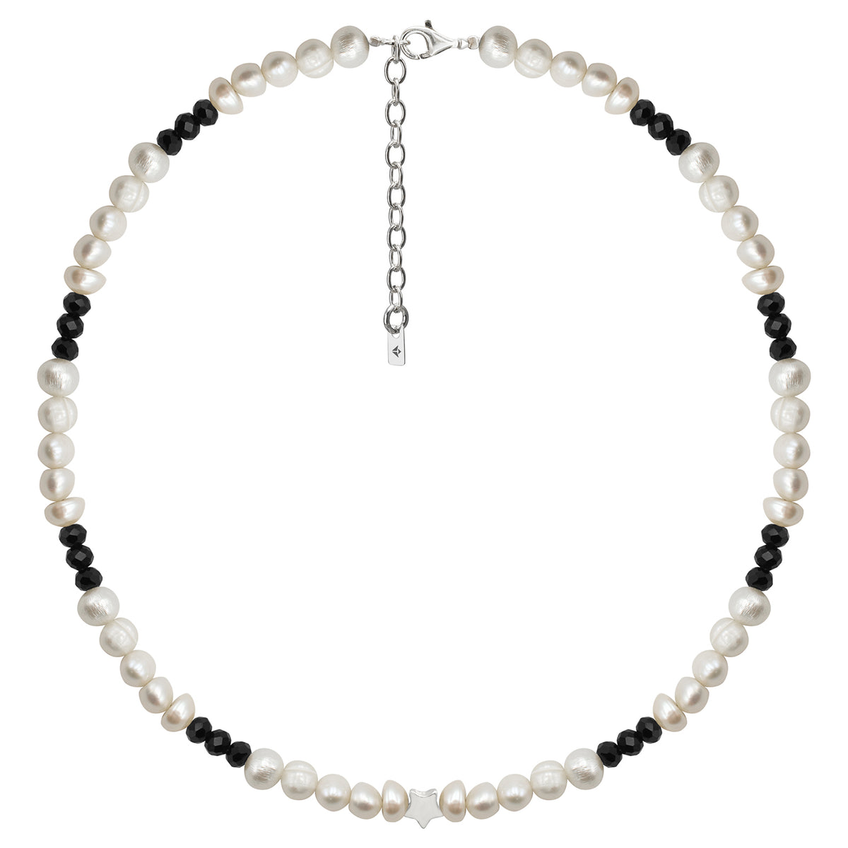 Colier perle si pietre argint Midnight Shadows