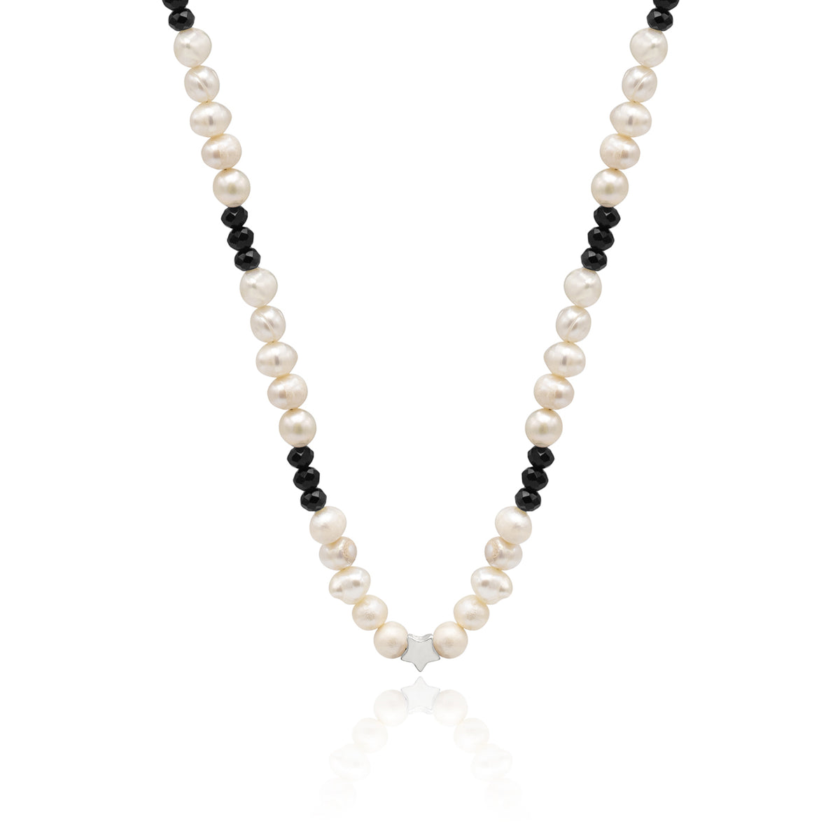 Colier perle si pietre argint Midnight Shadows