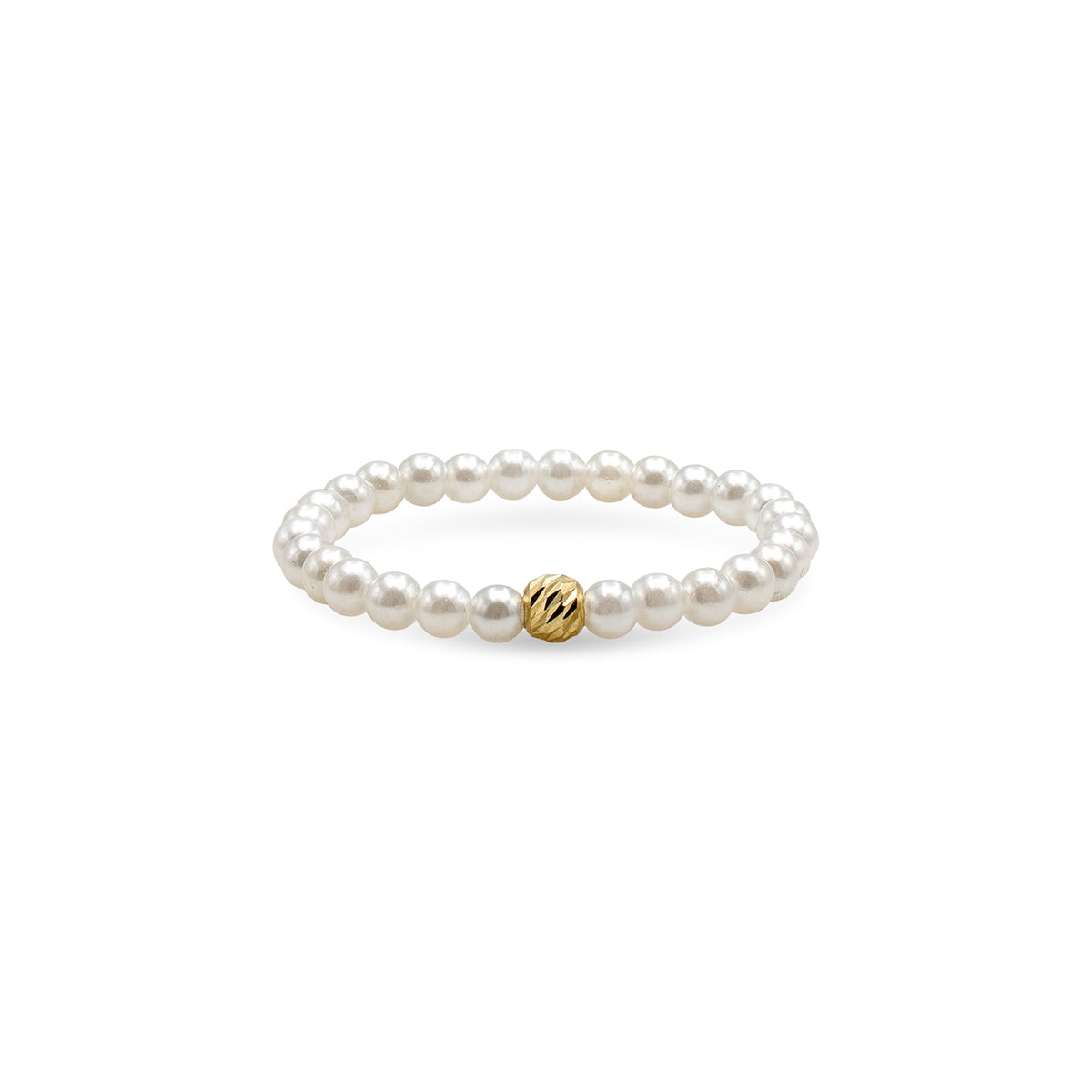 Inel perle scoica si argint Fancy Like - placat aur galben 18K