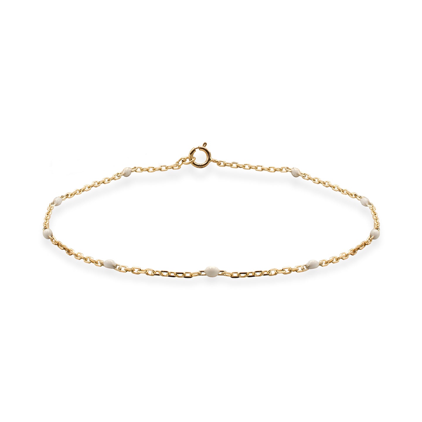Bratara rozariu alb, aur, Frosty Glow Necklace