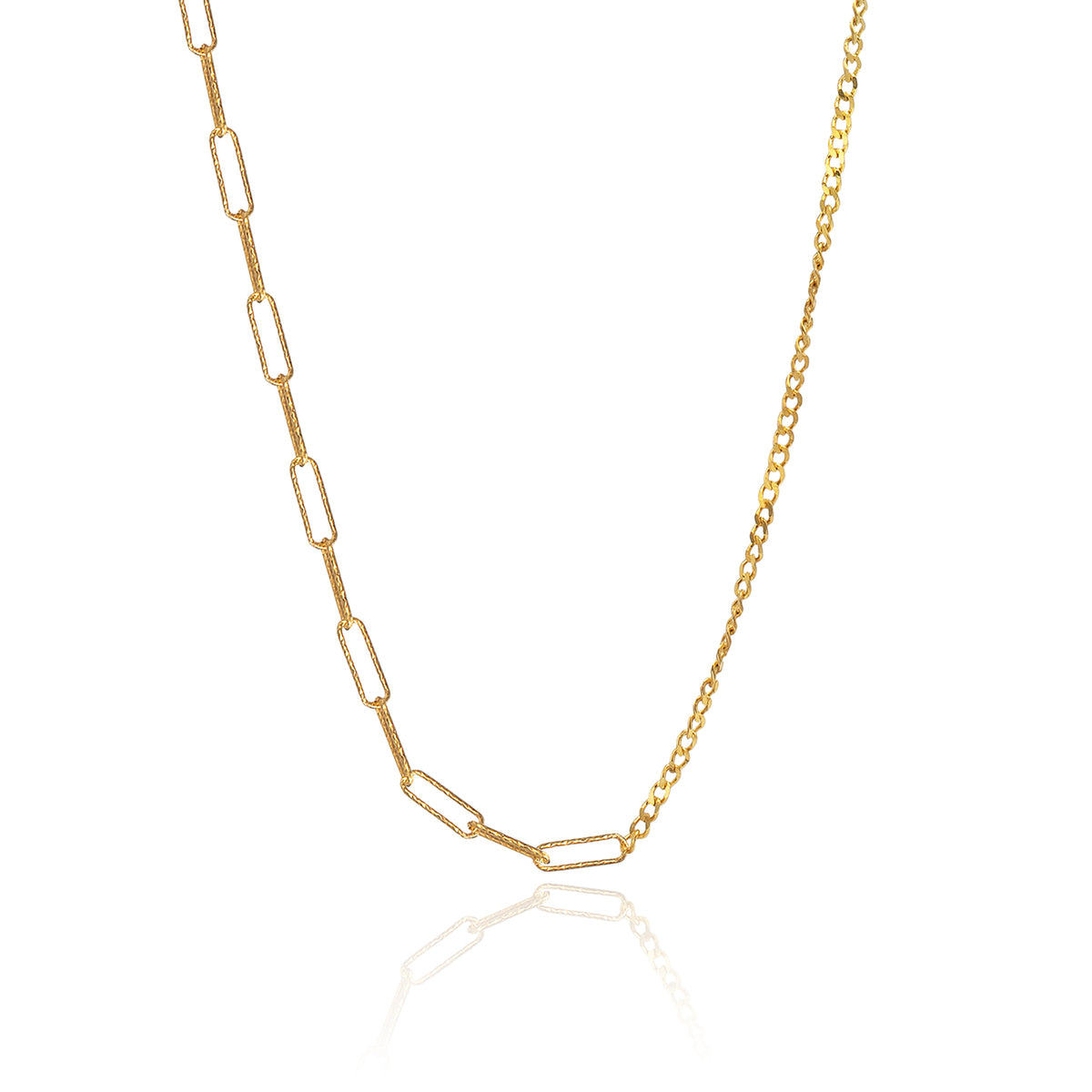 Lantisor argint Radiant Fusion - placat aur galben 18K