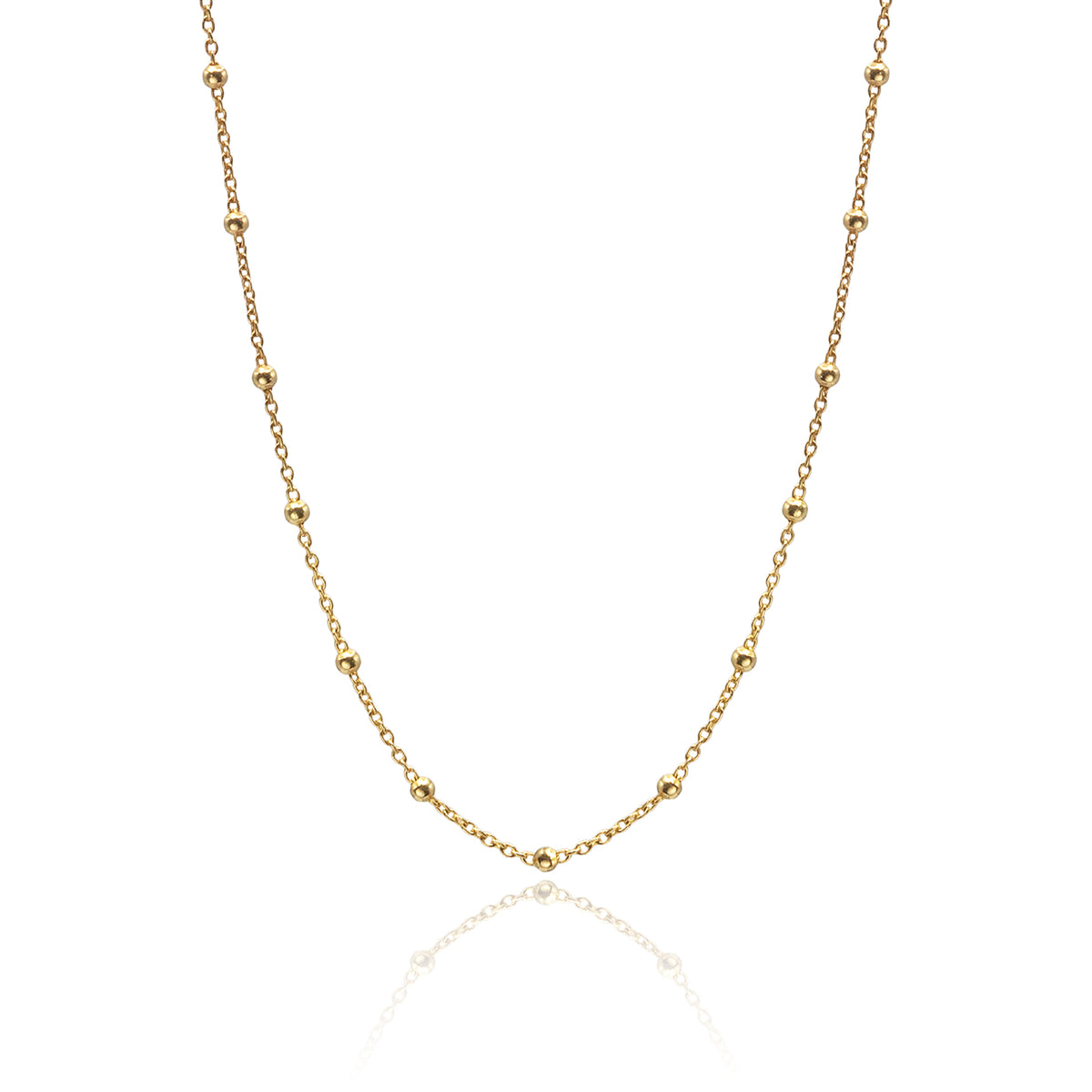 Lantisor lung argint Your Own Magic - placat aur galben 18K
