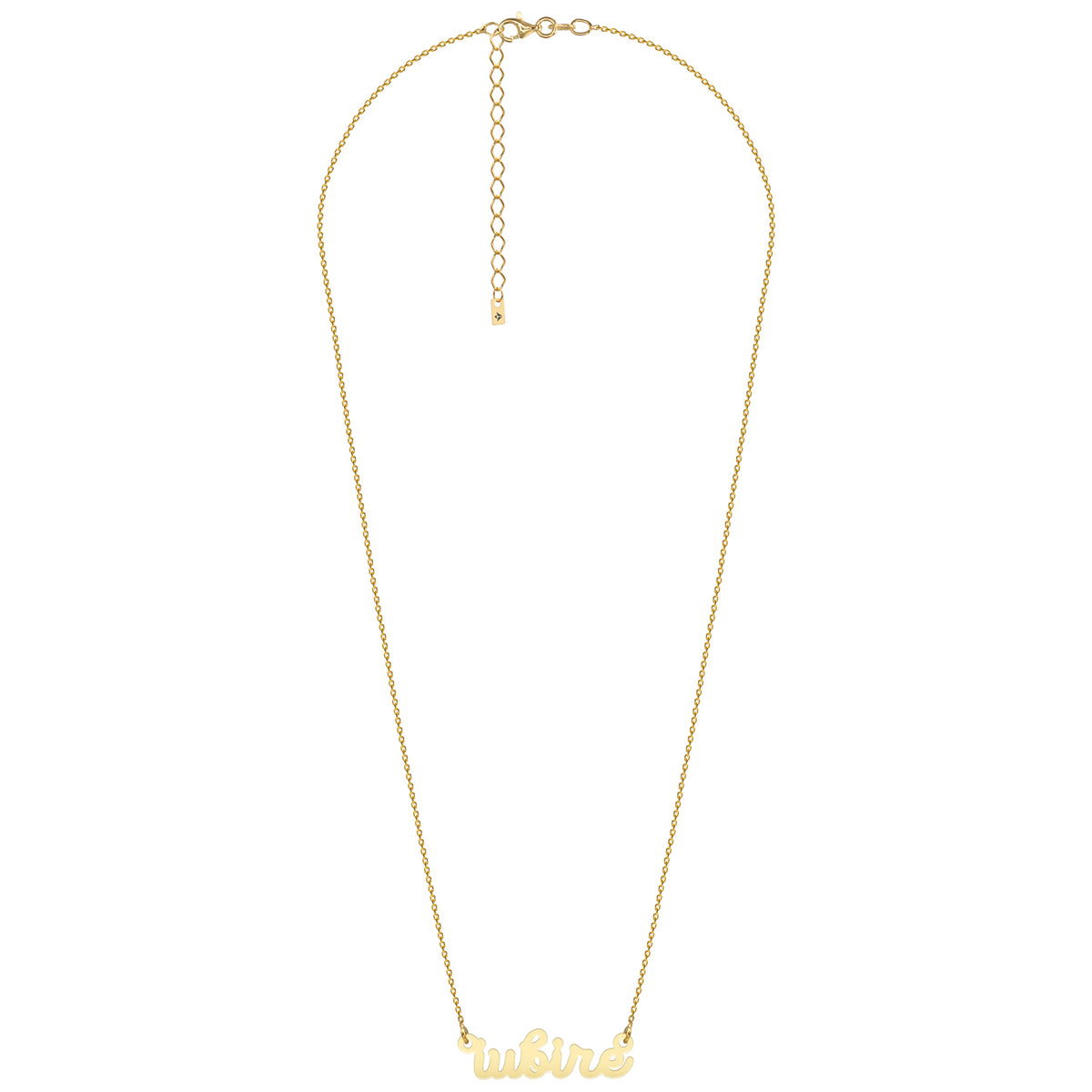 Lantisor argint iubire Pure Love - placata aur galben 18K