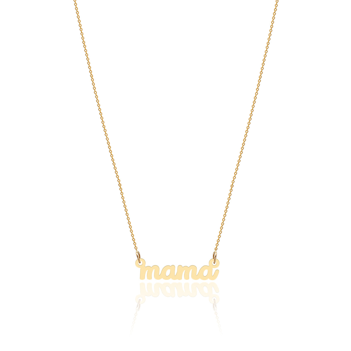 Lantisor argint mama Eternal Bond -  placat cu aur galben 18K