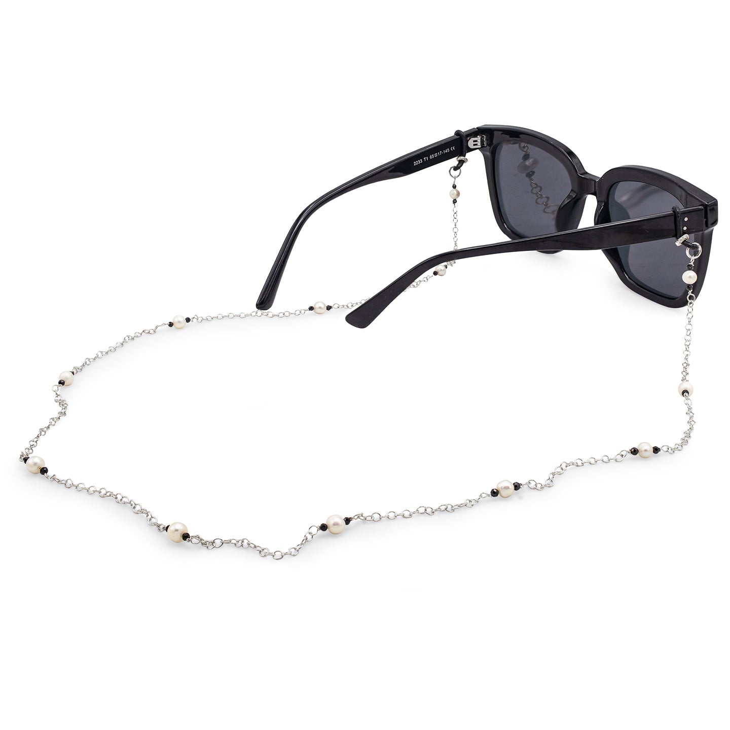 Lant ochelari argint cu perle Simply Elegant