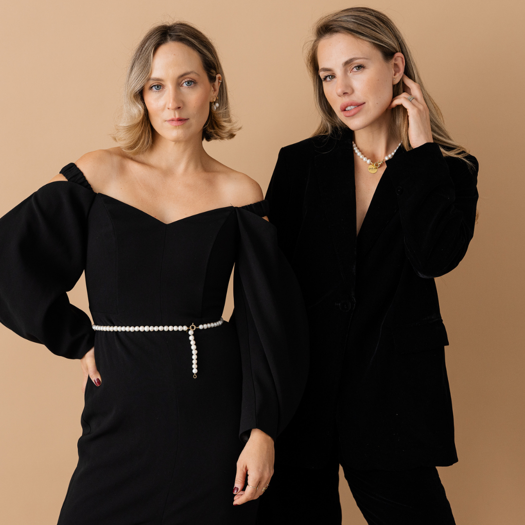 Perla9 Lant telefon / Colier / Curea THE NATURAL accesoriu multifunctional din perle de cultura - placat cu argint