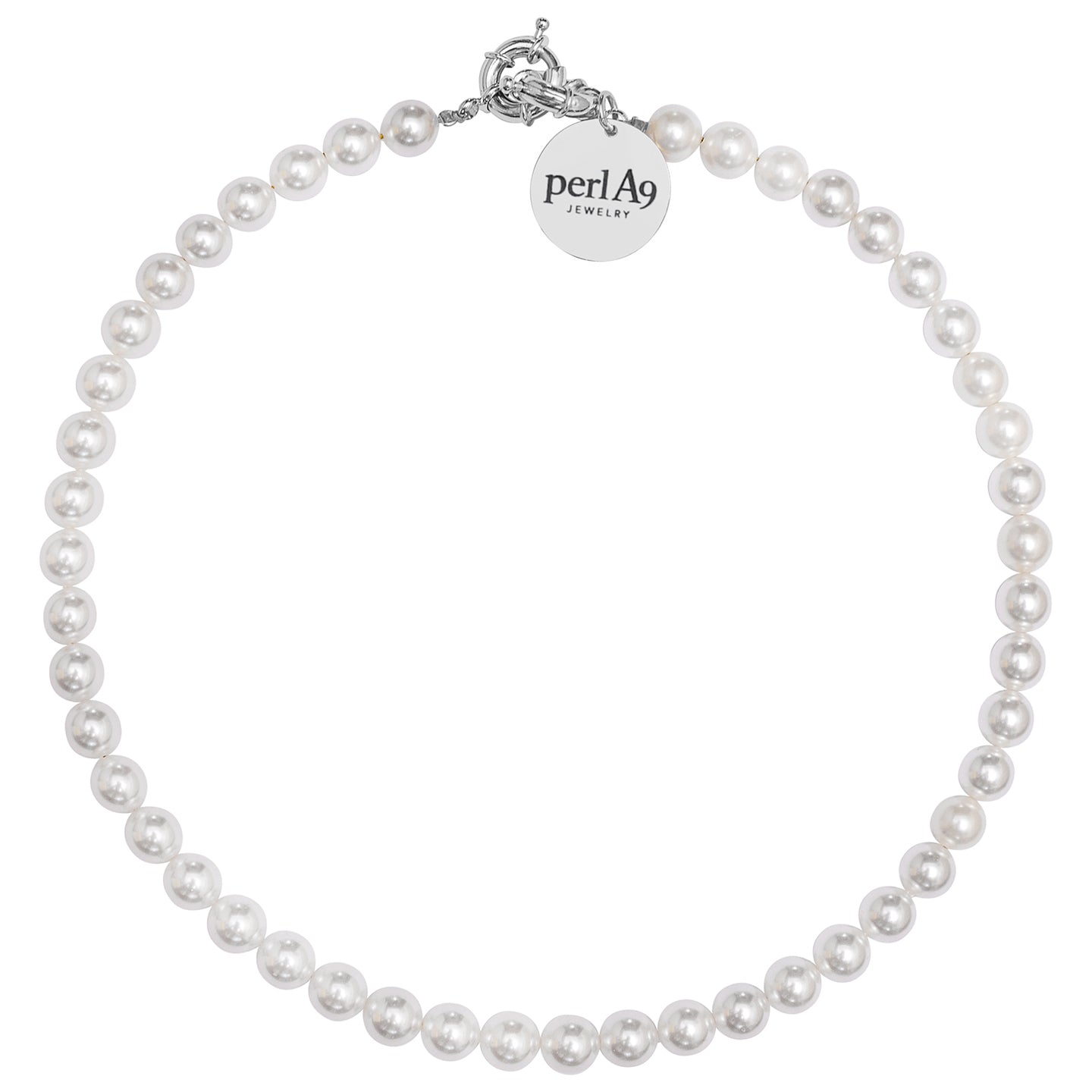 Perla9 Lant telefon / Colier / Curea THE CLASSY accesoriu multifunctional din perle scoica - placat cu aur galben