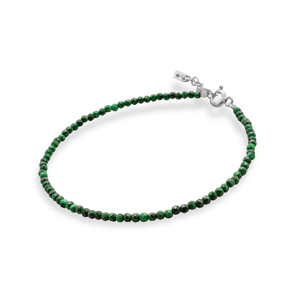 Bratara argint cu malachit natural, Sapphire Mystic