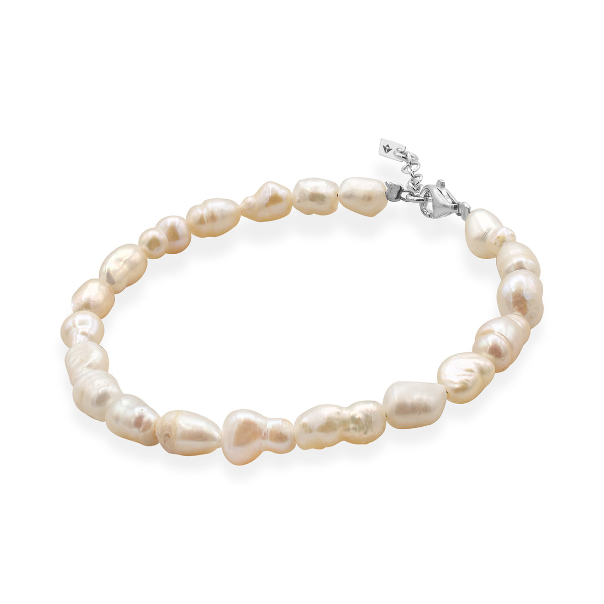 Bratara perle de cultura argint, Ivory Grace
