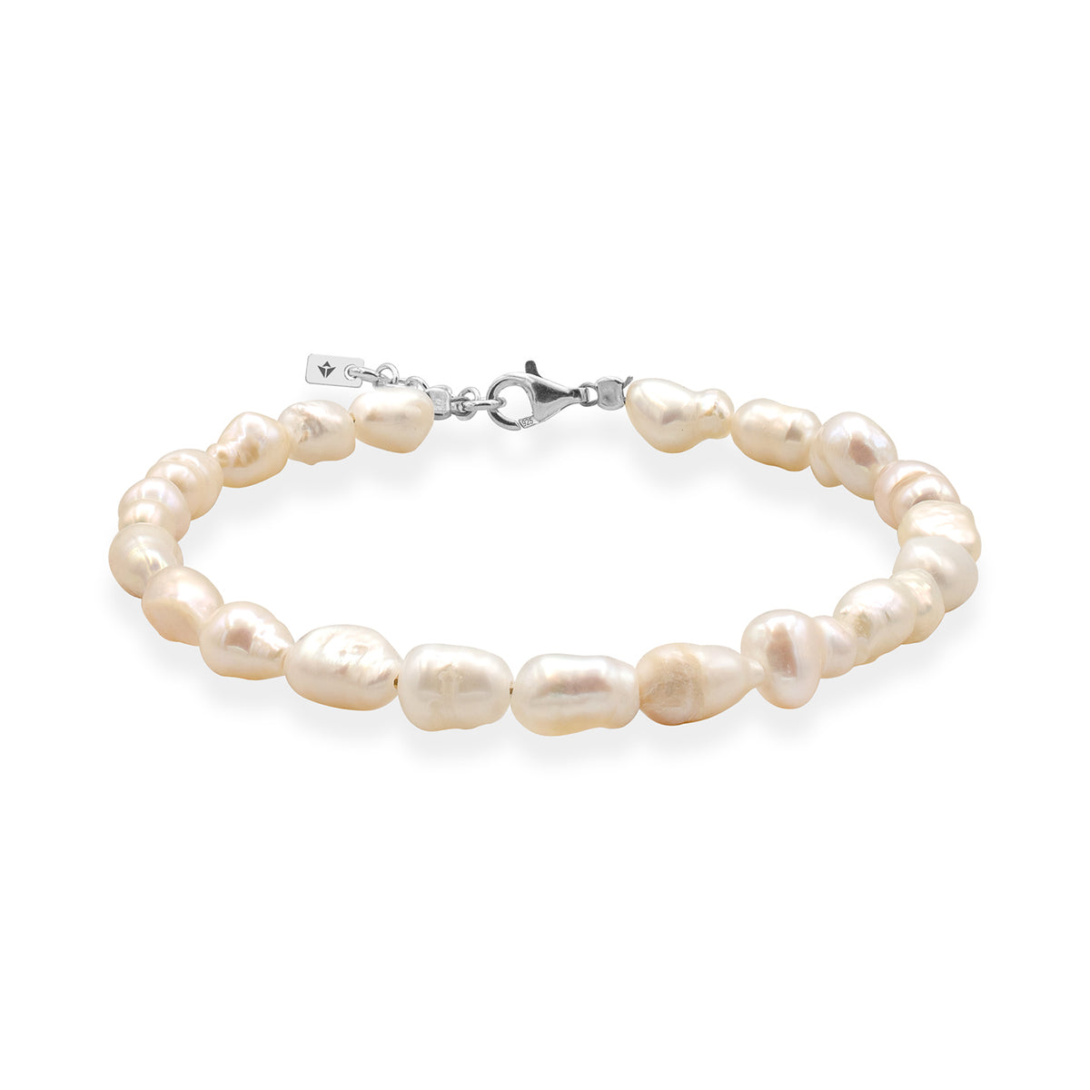 Bratara perle de cultura argint, Ivory Grace