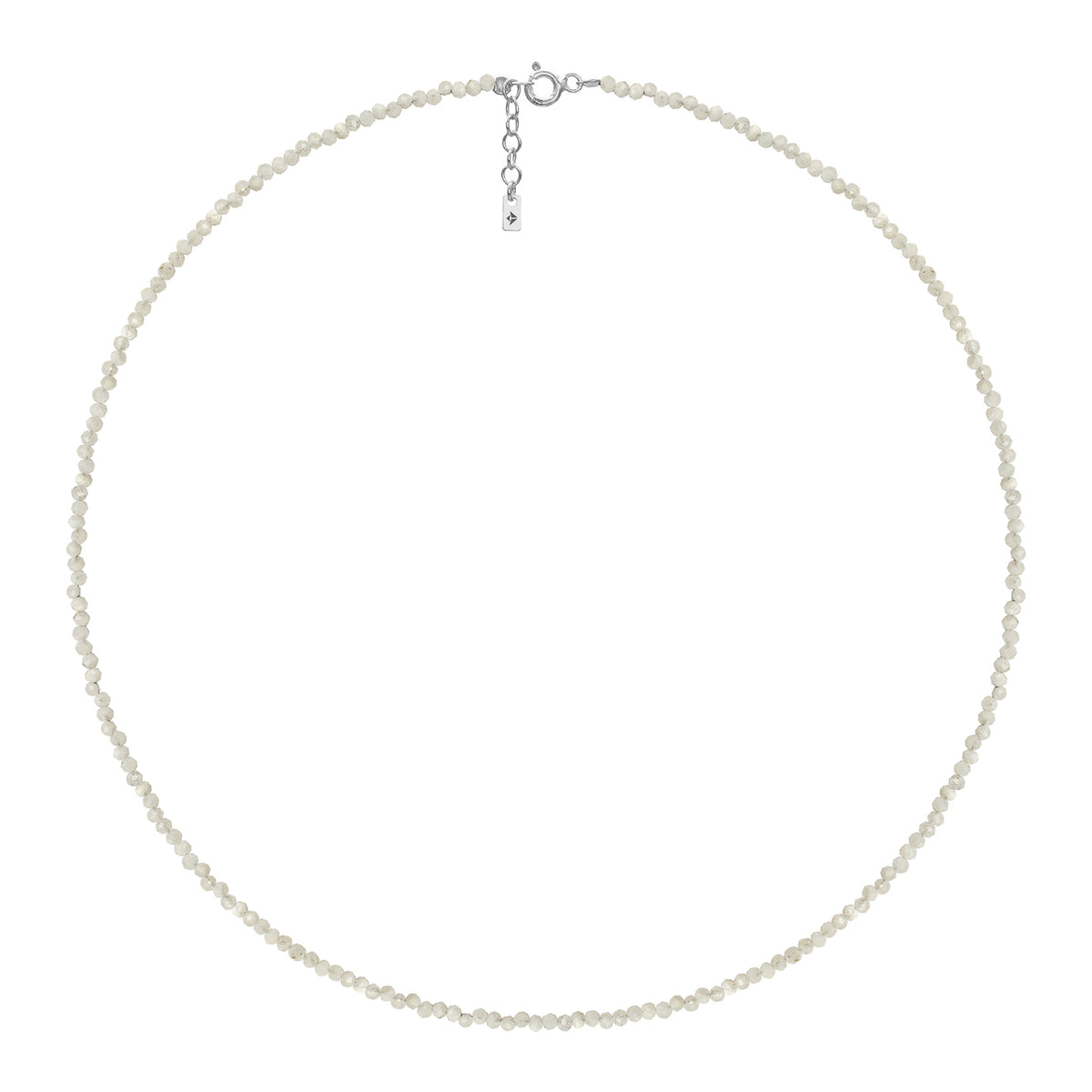 Colier argint cu piatra lunii, Ivory Elegance