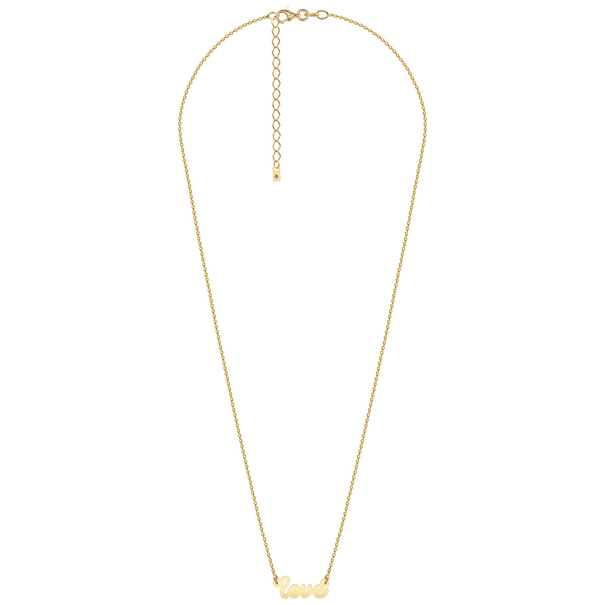 Lantisor argint love Eternity Love - placat cu aur galben 18K