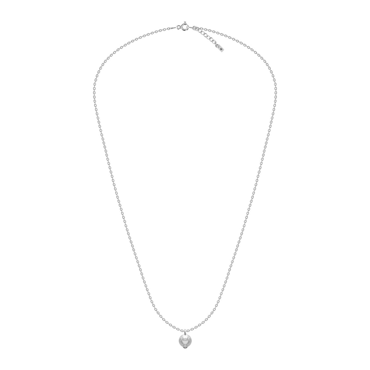 Lantisor argint cu perla Single Pearl