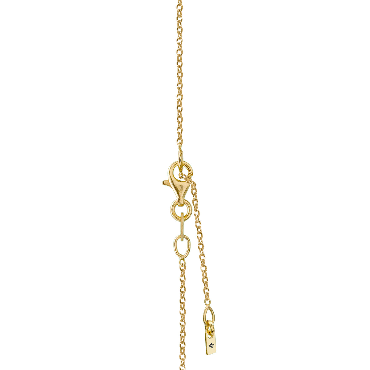 Lantisor argint cu perla Single Pearl - placat aur galben 18K