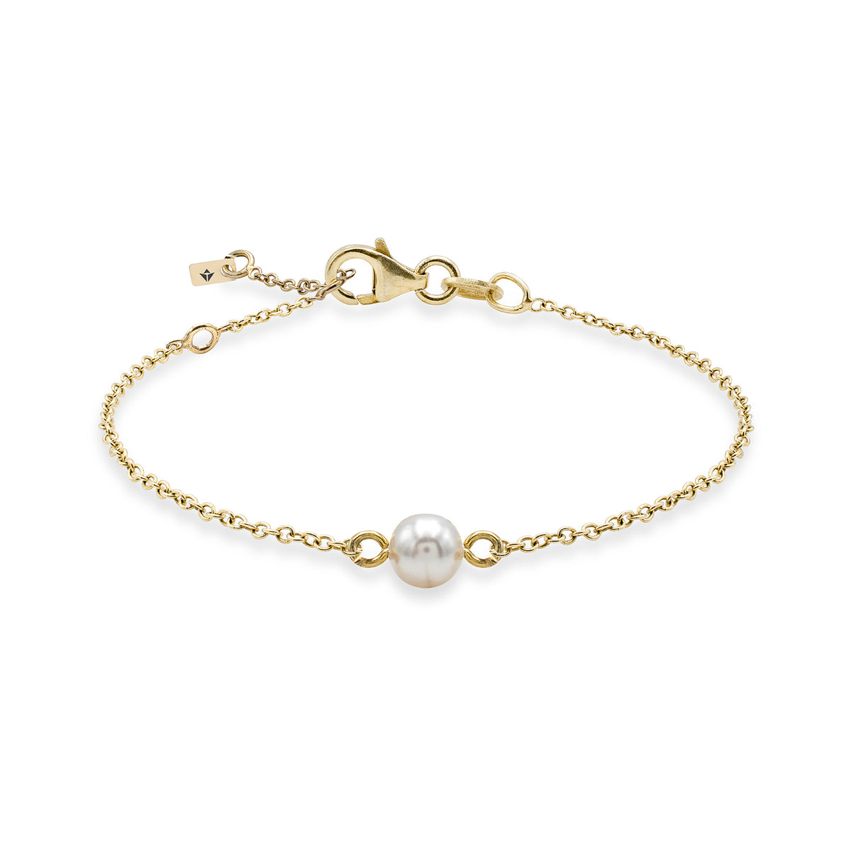 Bratara argint cu perla My Precious - placat aur galben 18K