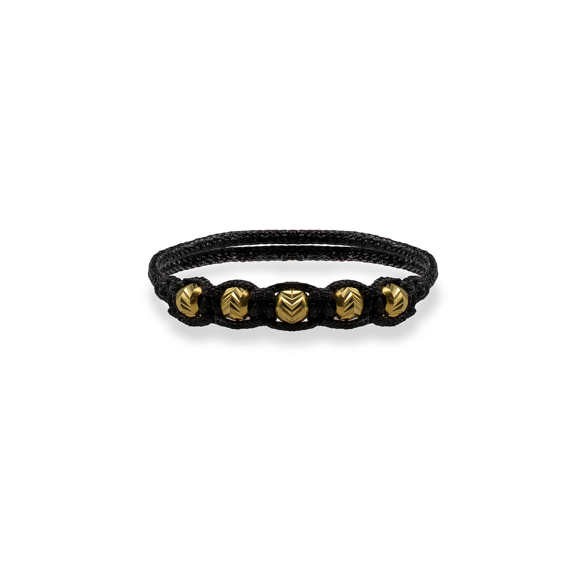Inel snur reglabil argint Five Seconds - placat aur galben 18K