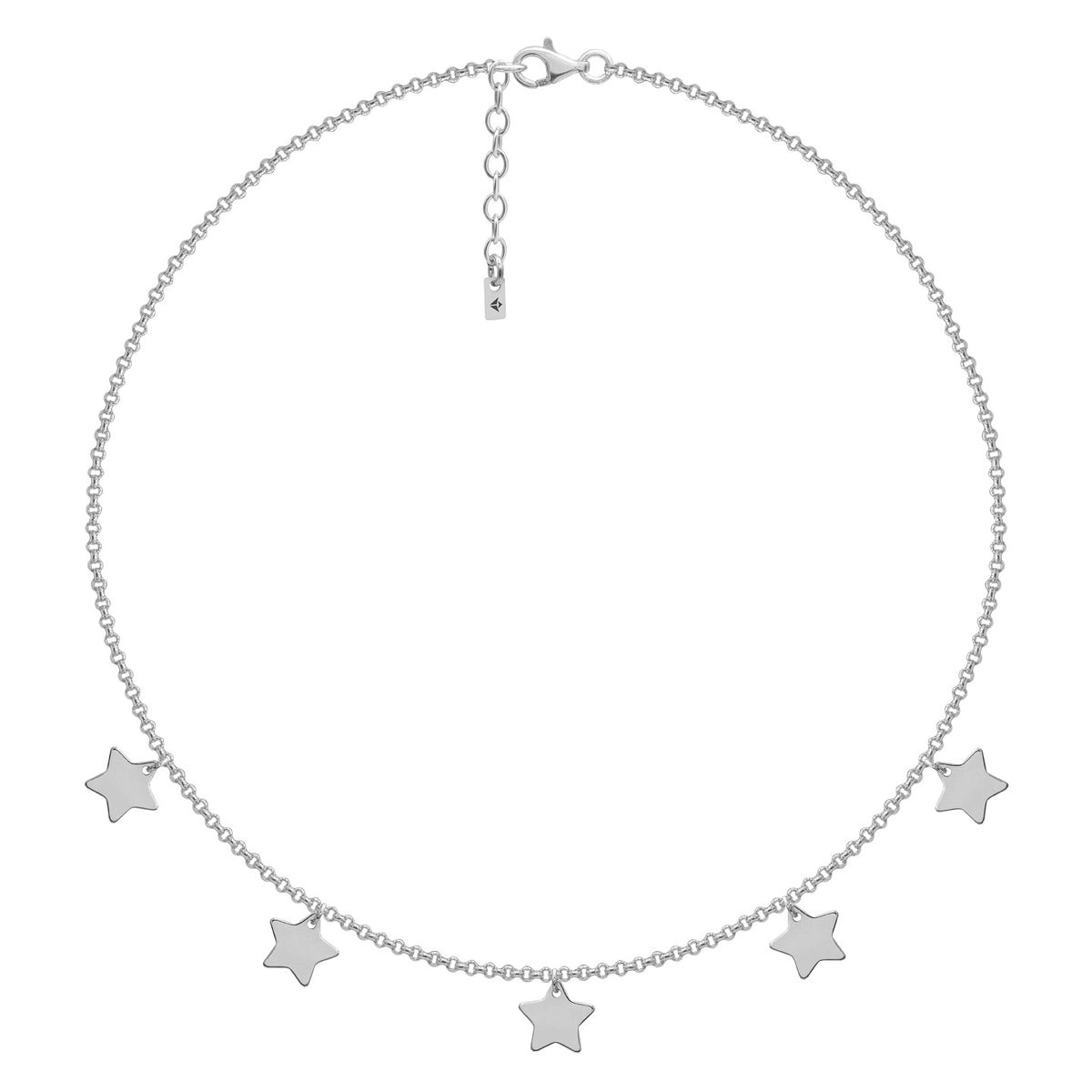 Lantisor argint cu stelute Shining Stars